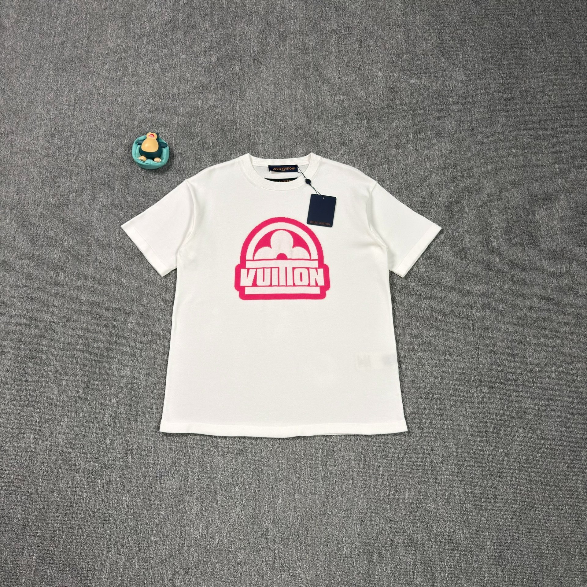 Louis Vuitton White Knit Valentine Top