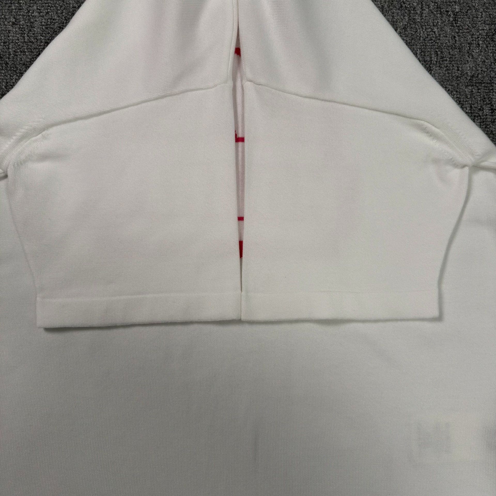 Louis Vuitton White Knit Valentine Top — back