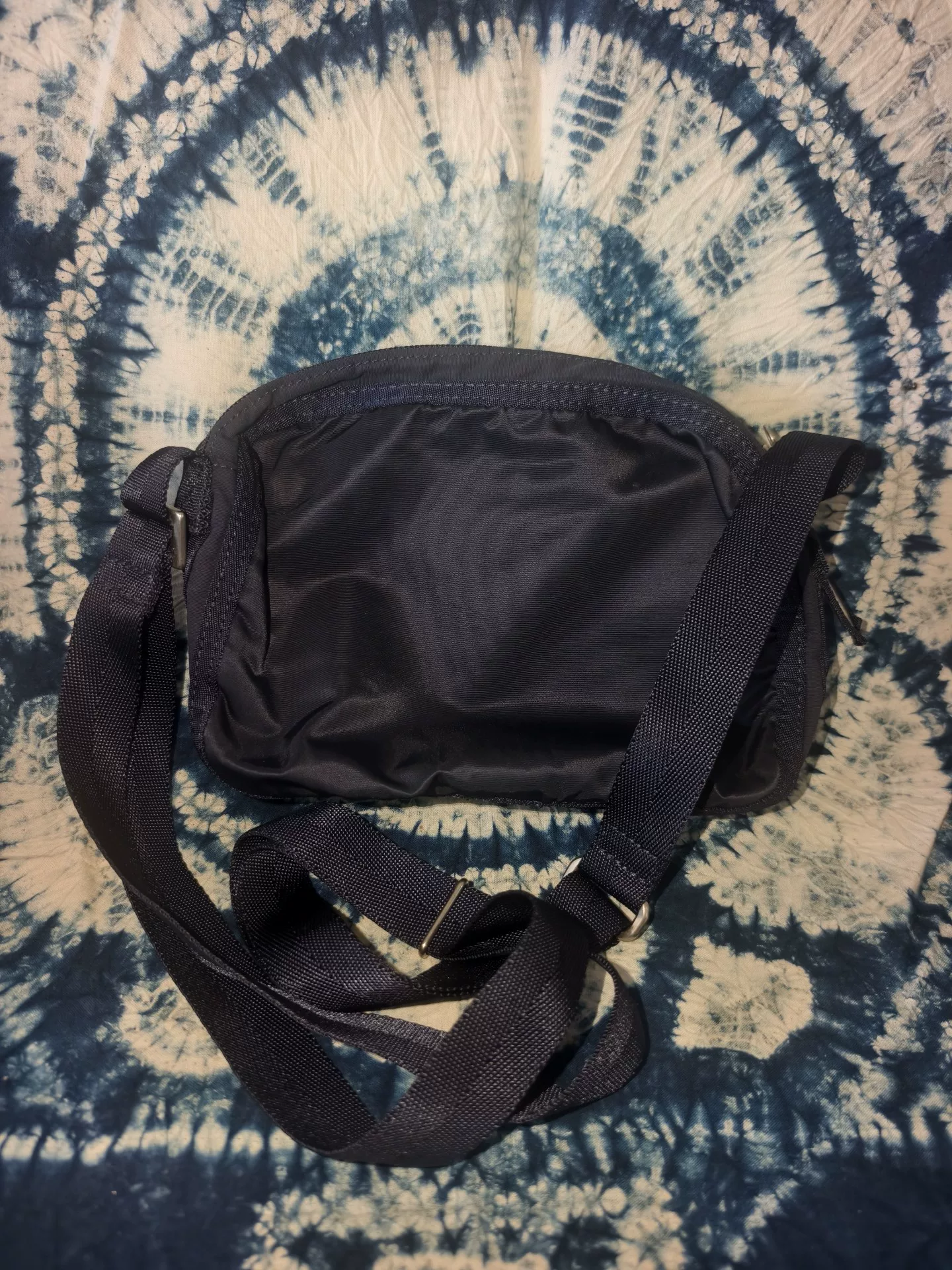 PORTER Navy Blue Crossbody Bag — front