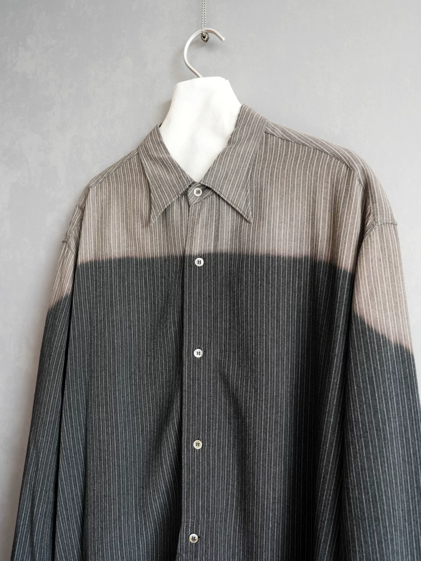 Yohji Yamamoto 96AW Striped Faded Shirt — front