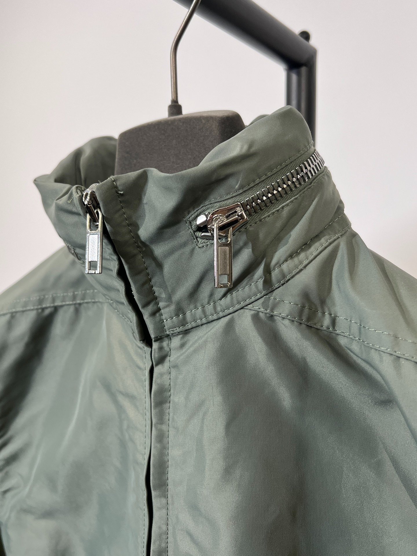Rick Owens 18SS Nylon Stand Collar Jacket — label