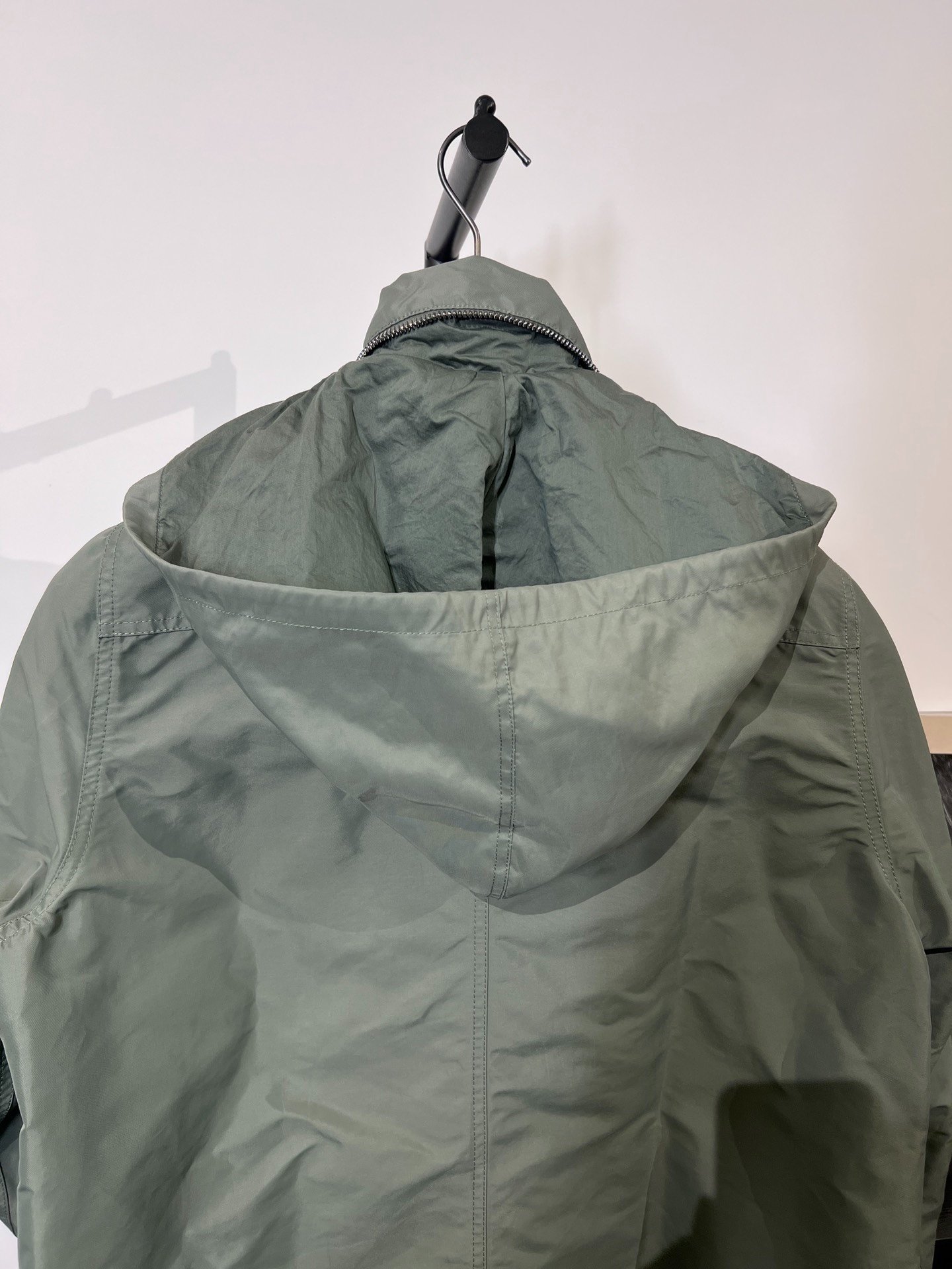 Rick Owens 18SS Nylon Stand Collar Jacket — back