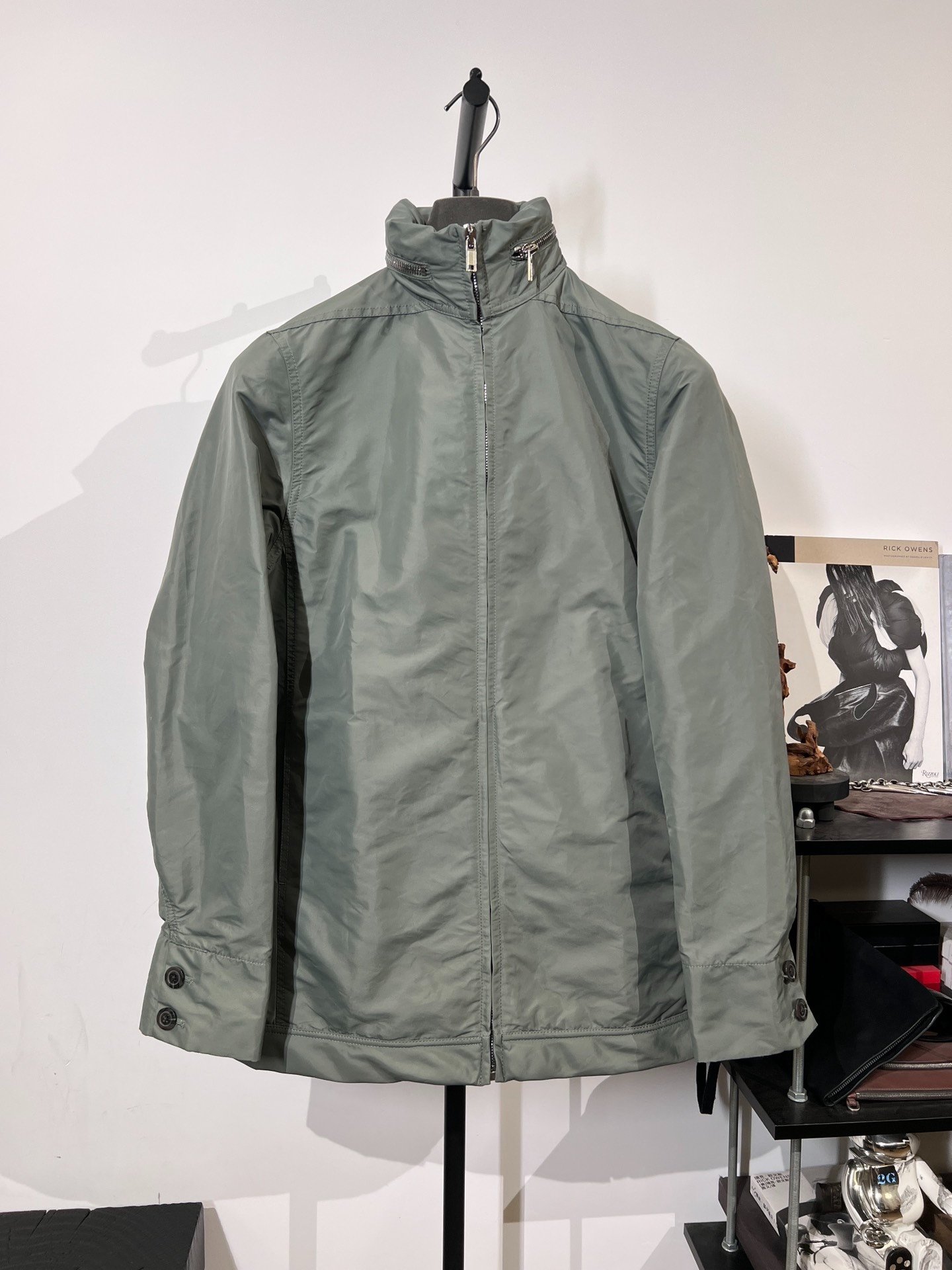 Rick Owens 18SS Nylon Stand Collar Jacket