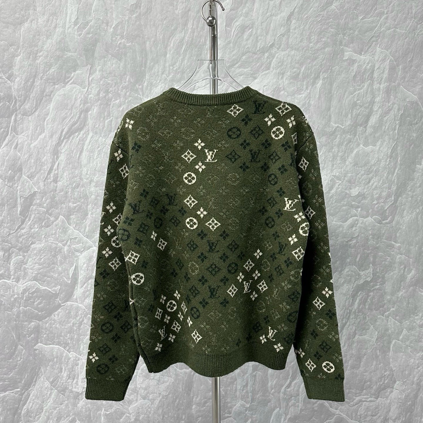 Louis Vuitton SS26 Monogram All-Over Print Sweater — back