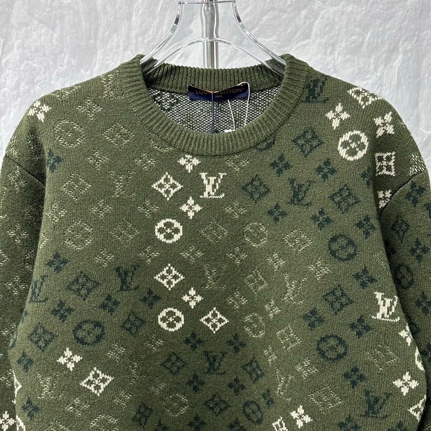 Louis Vuitton SS26 Monogram All-Over Print Sweater — front