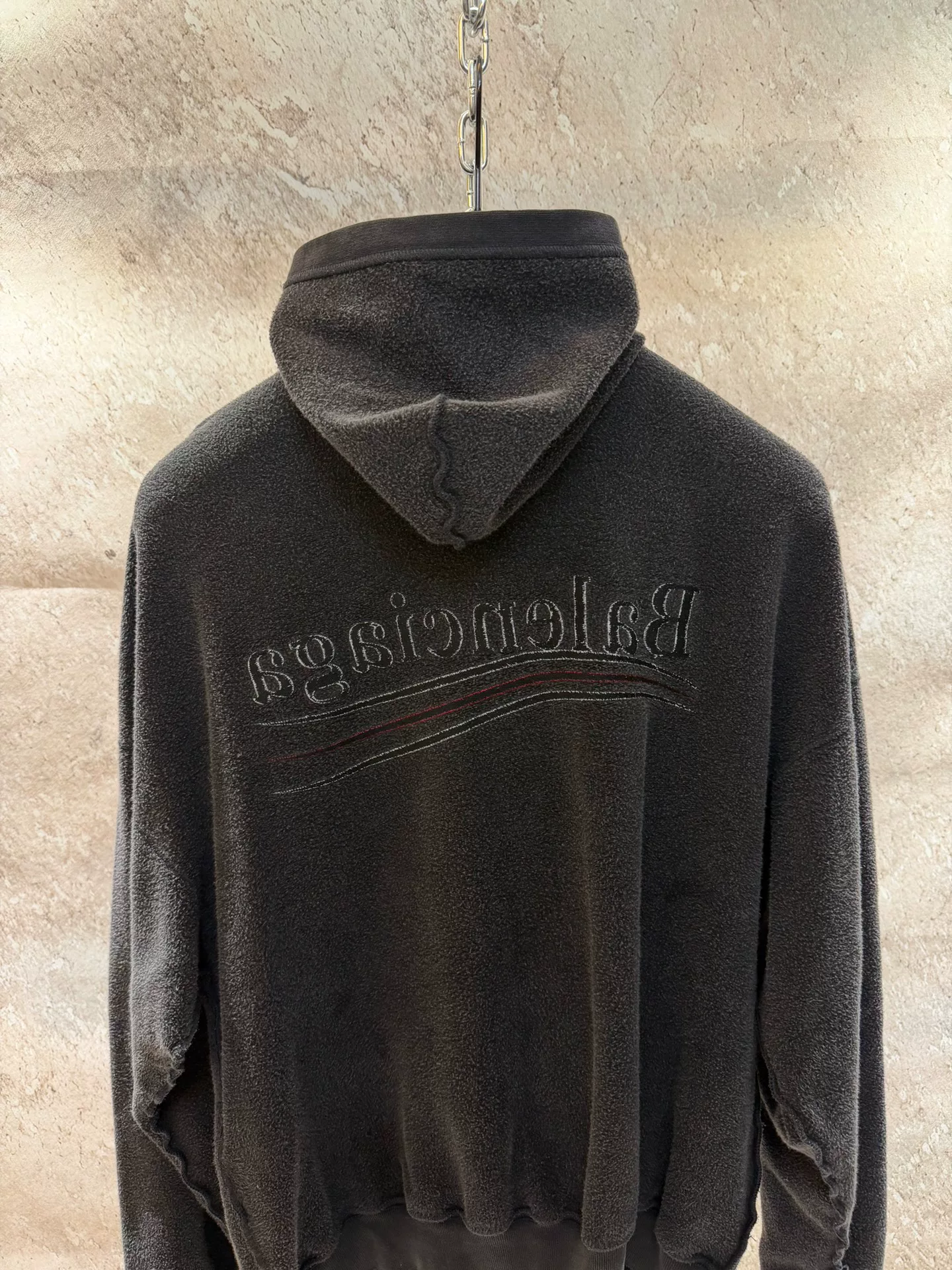 Balenciaga Double-Sided Zip-Up Jacket — back
