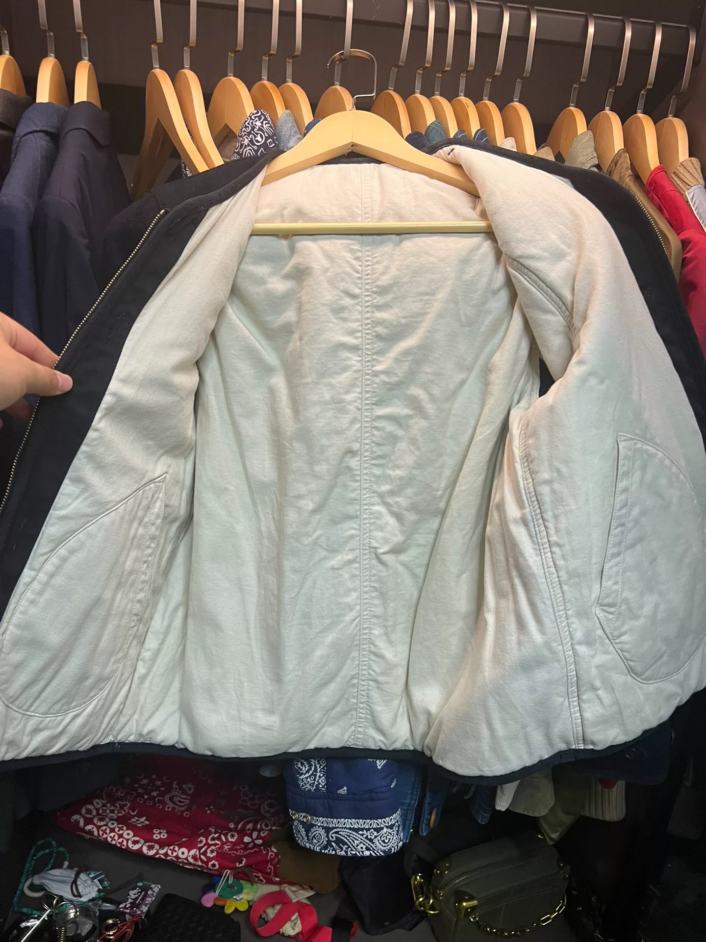visvim iris down jacket — front
