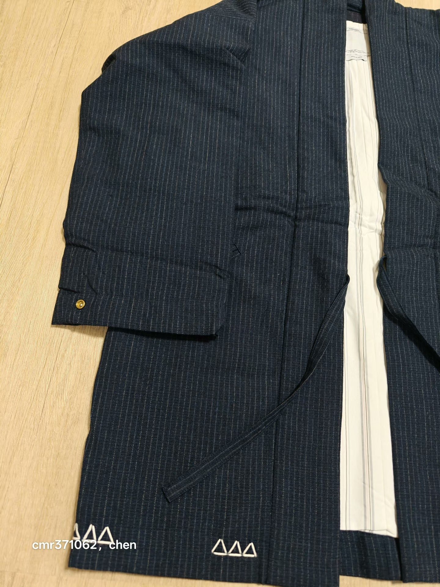 visvim 16AW Dotera Wool Stripe Coat — front