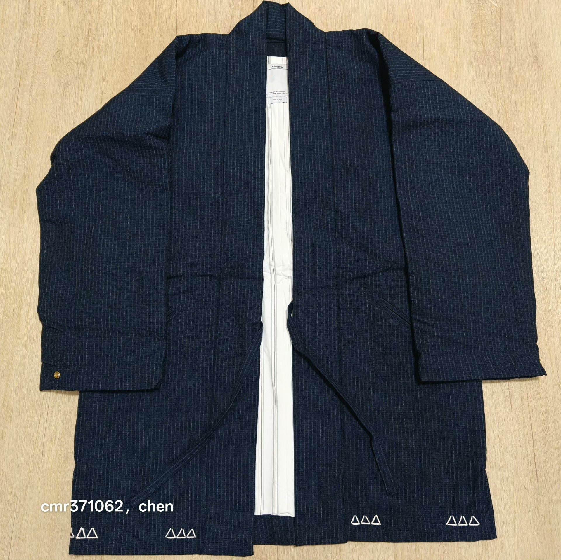 visvim 16AW Dotera Wool Stripe Coat