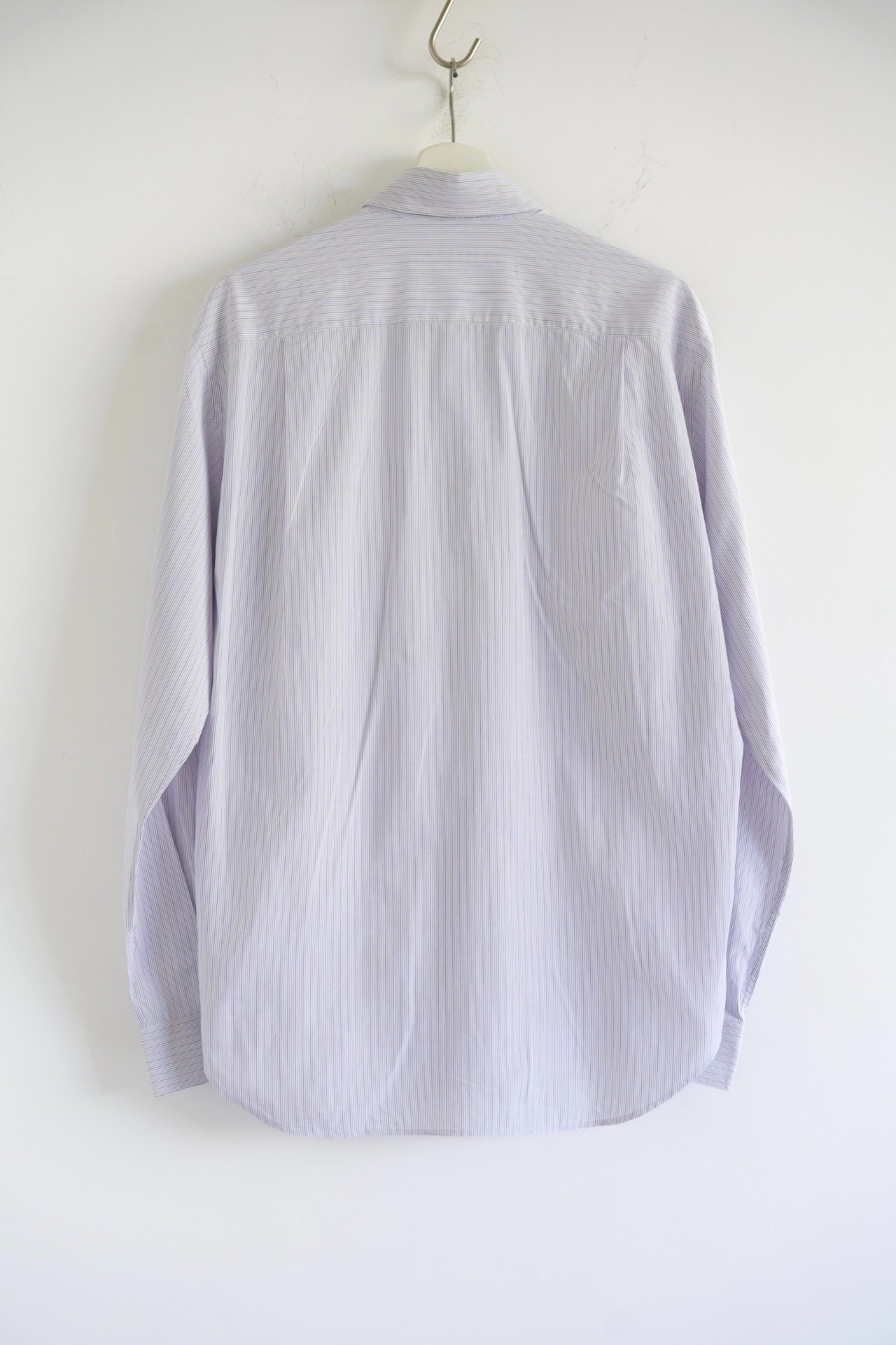 Loro Piana Lavender Pinstripe Poplin Shirt — front