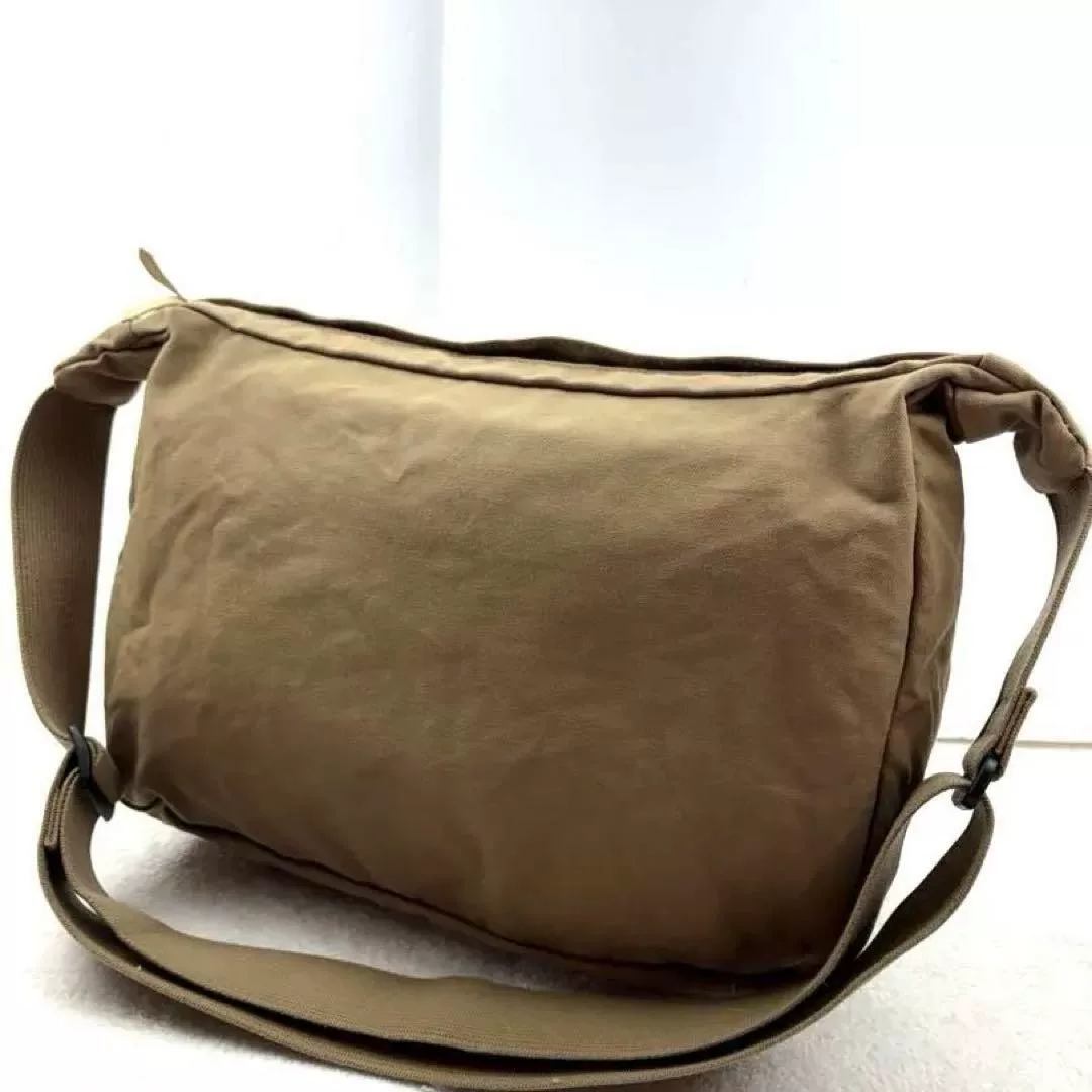 PORTER Khaki Cotton Canvas Crossbody Bag — detail