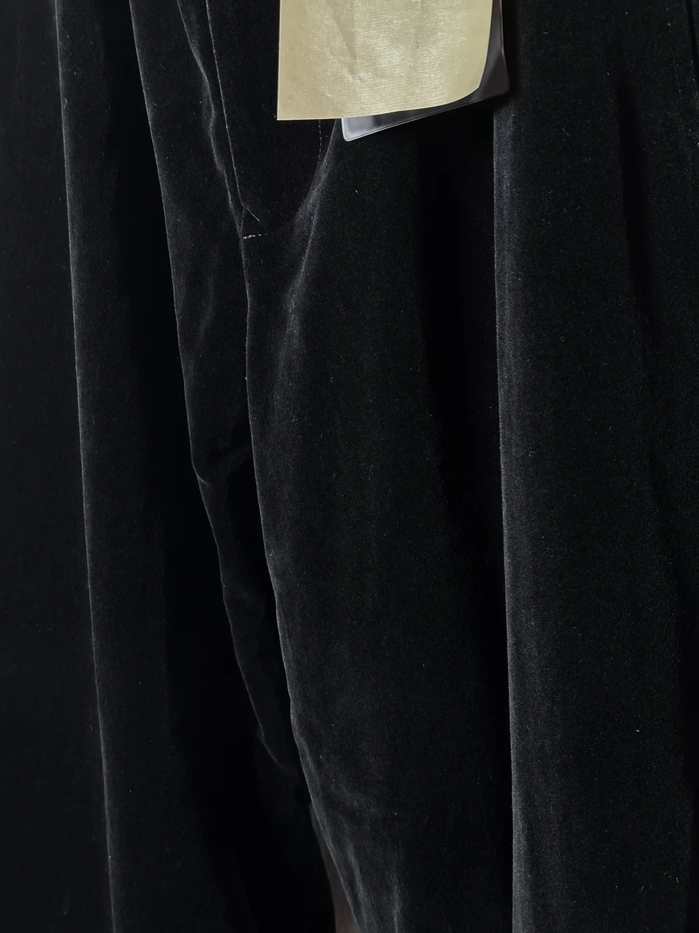 Yohji Yamamoto 22AW Velvet Pants — detail