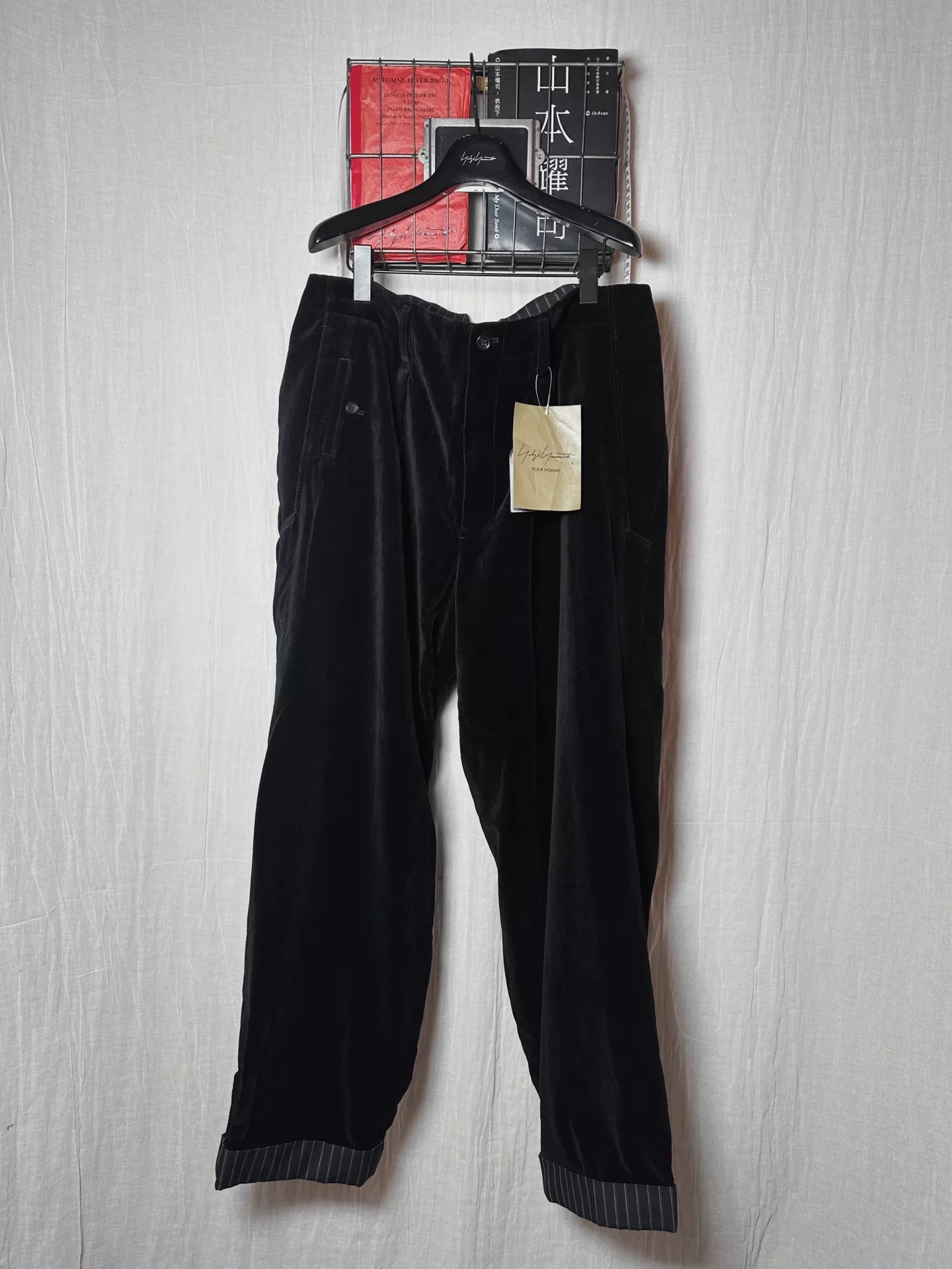 Yohji Yamamoto 22AW Velvet Pants — front
