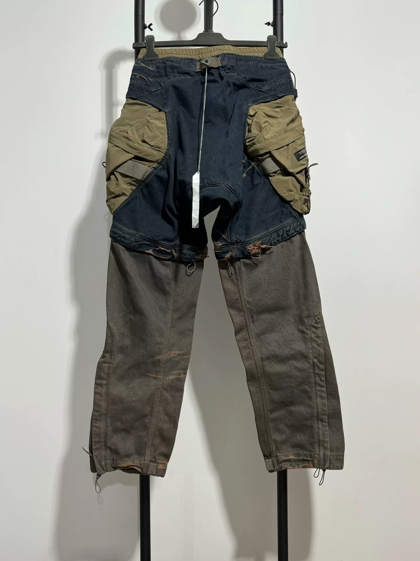 HAMCUS Wasteland Distressed Cargo Pants — front