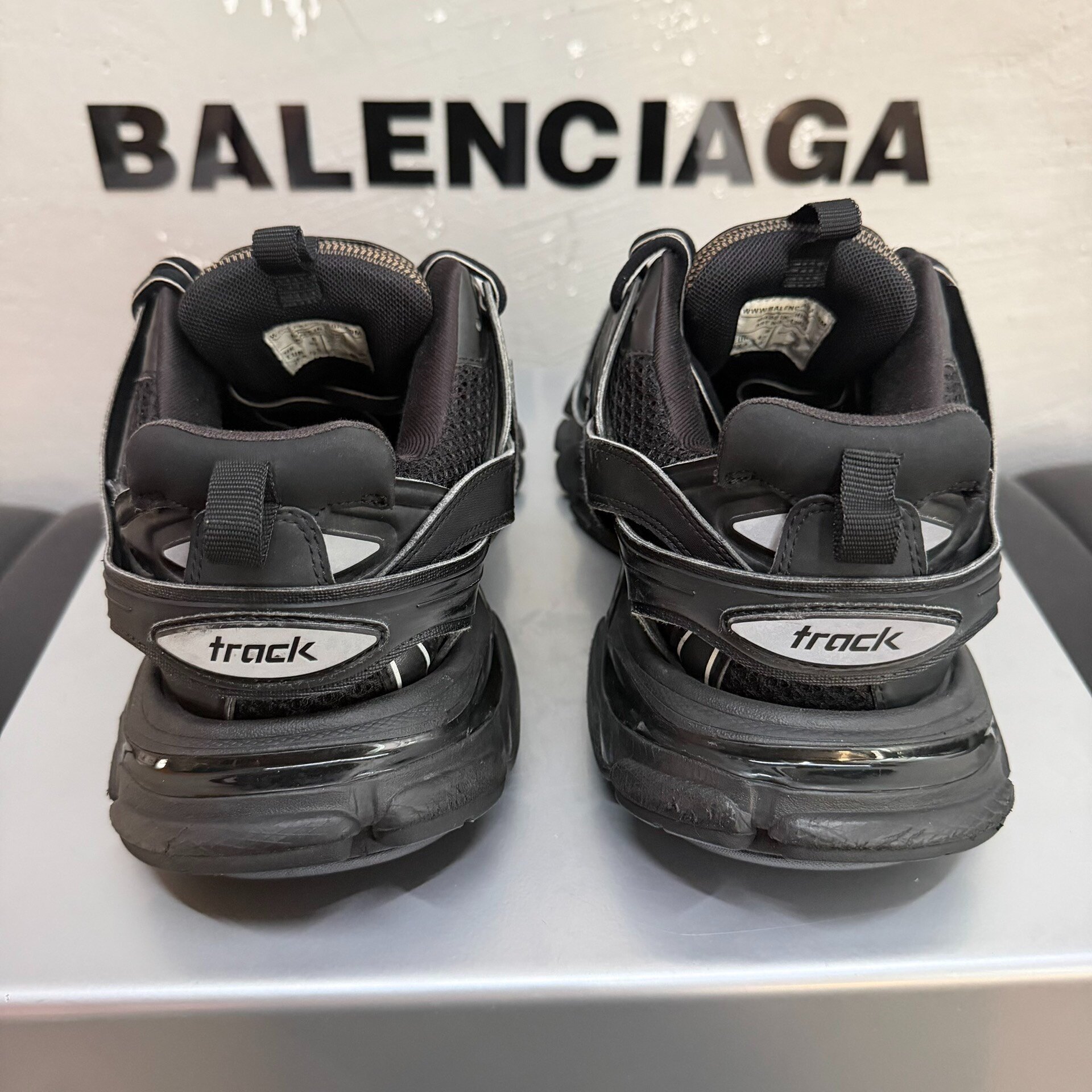 Balenciaga Track Dad Shoes — label