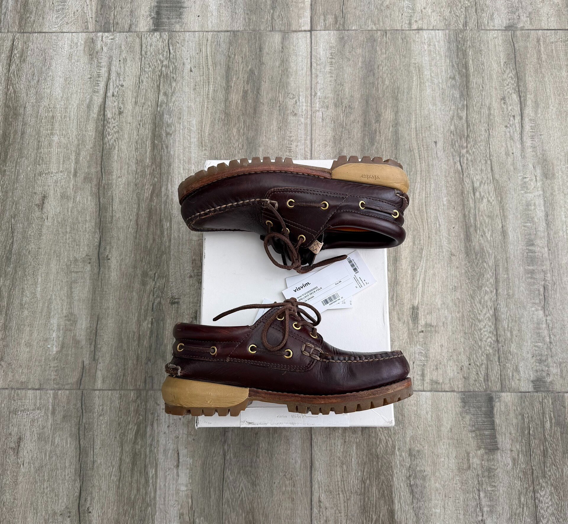 Visvim 21AW Wallace Deck-Folk Leather Shoes — back