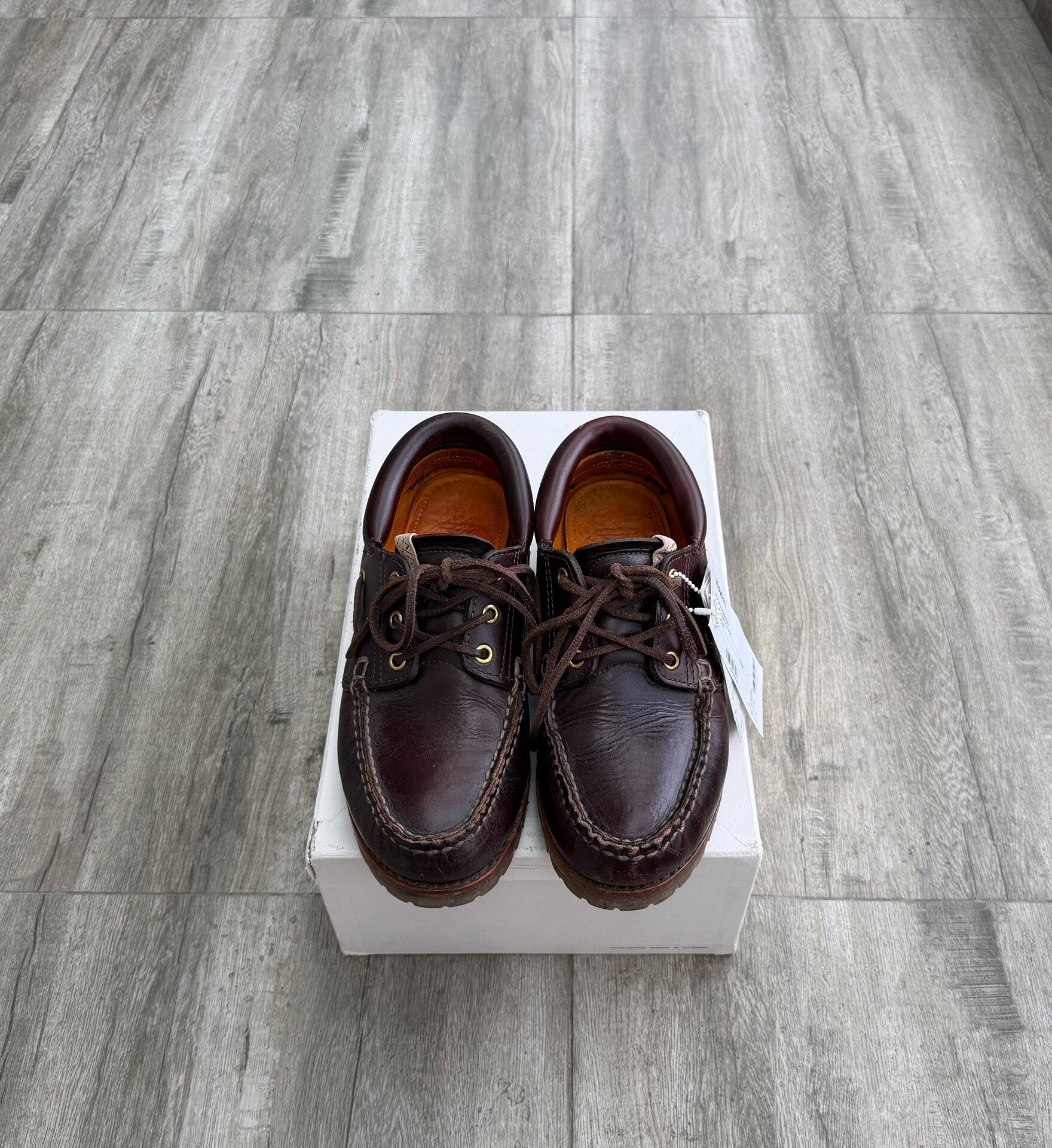 Visvim 21AW Wallace Deck-Folk Leather Shoes