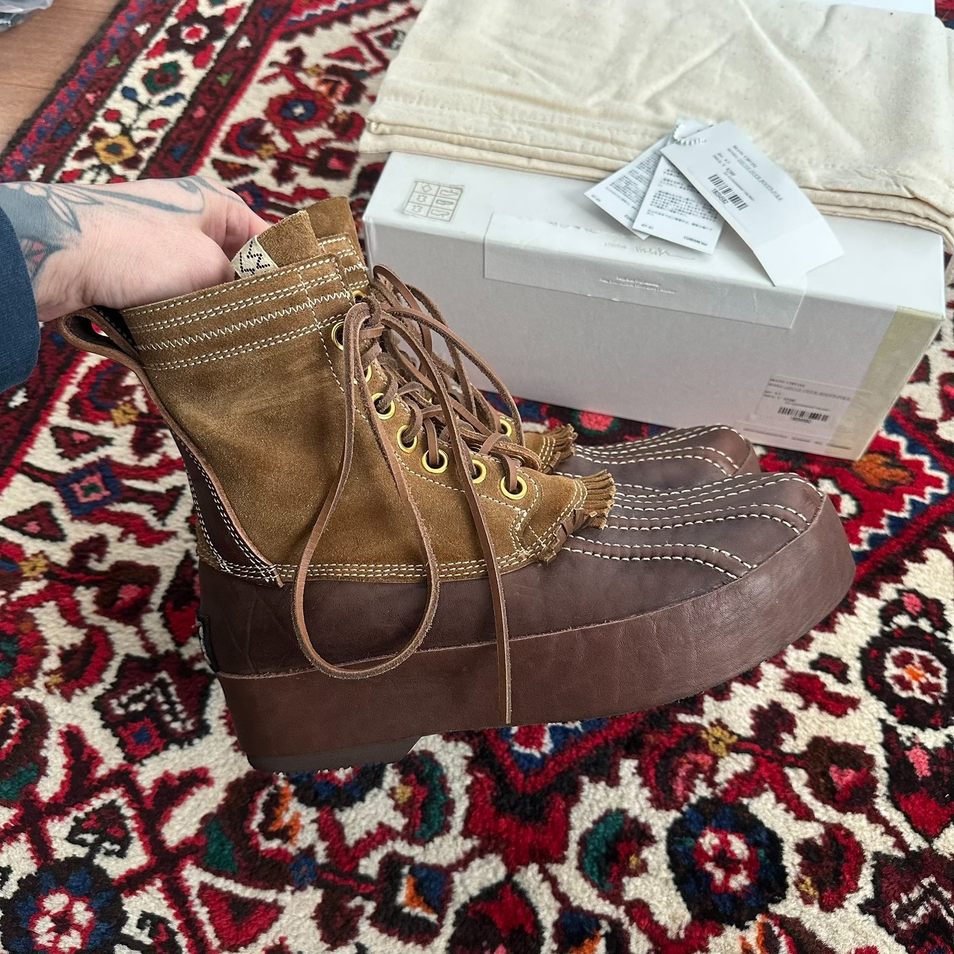VISVIM 22AW DECOY DUCK BOOTS 9.5 — back