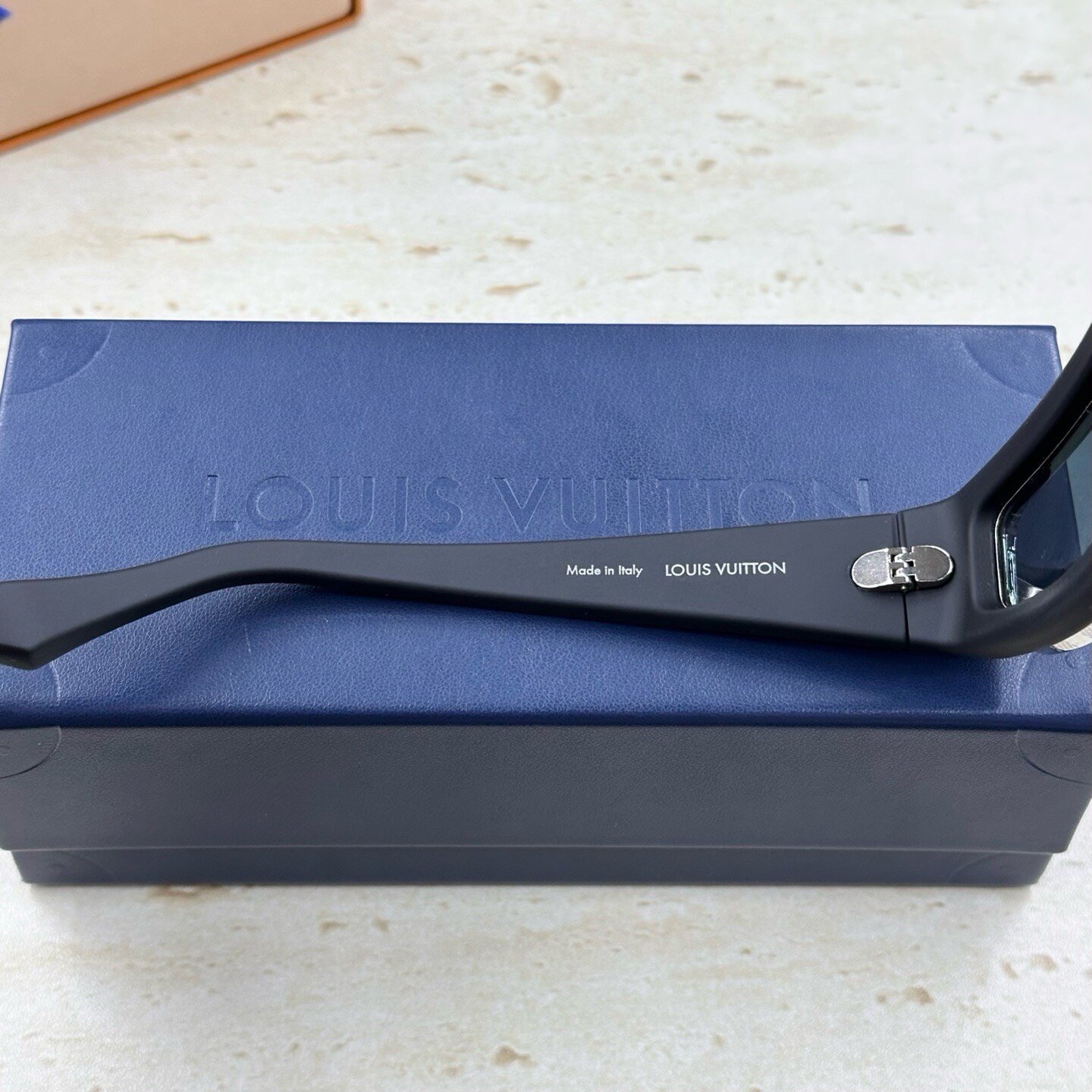 Louis Vuitton Super Vision Pilot Sunglasses — label