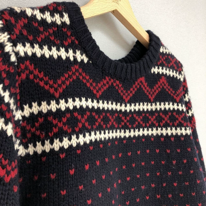 WTAPS MONTBLANC Crew Neck Striped Sweater — detail