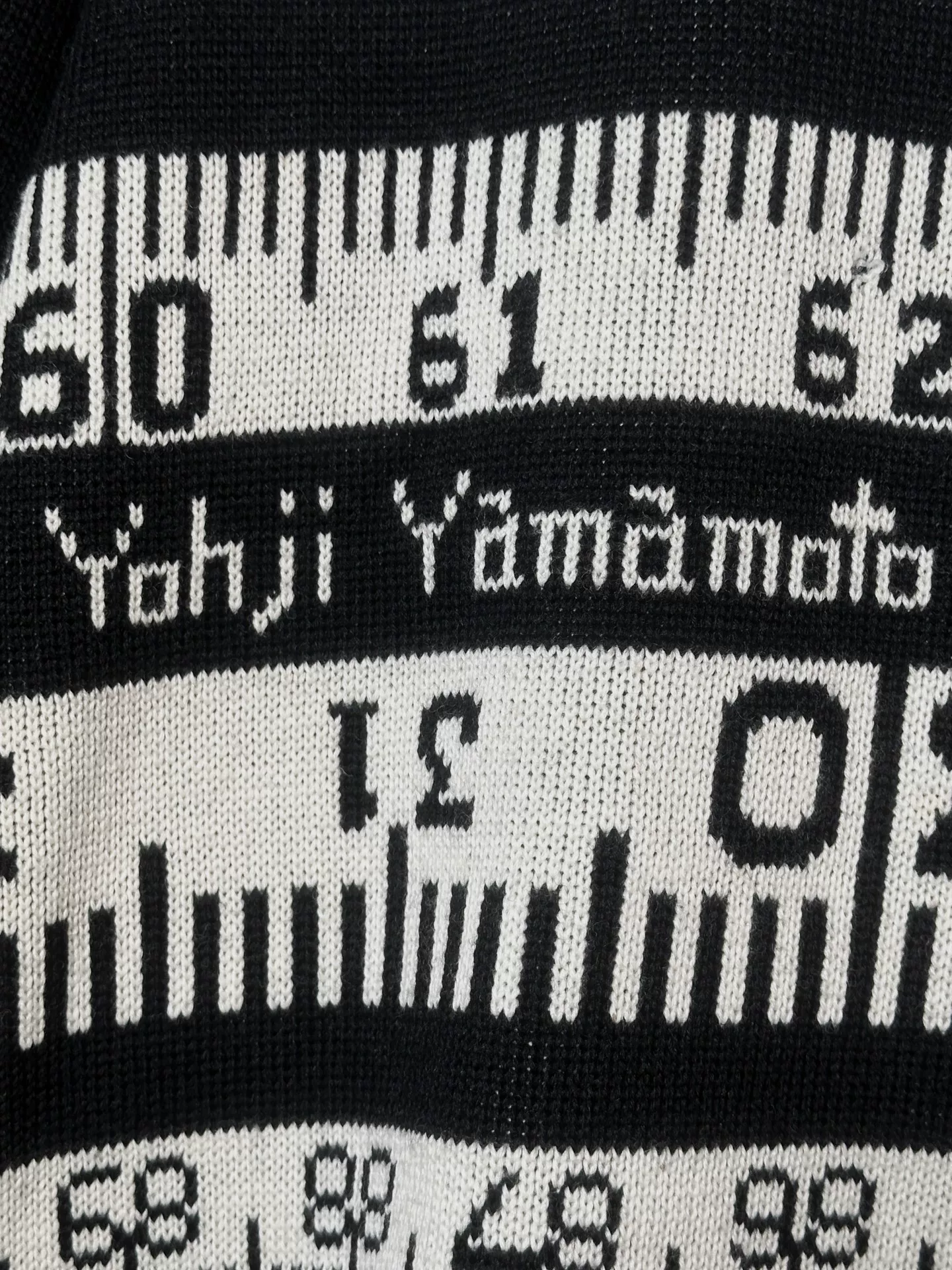 Yohji Yamamoto 95AW Wool Knit Top — label