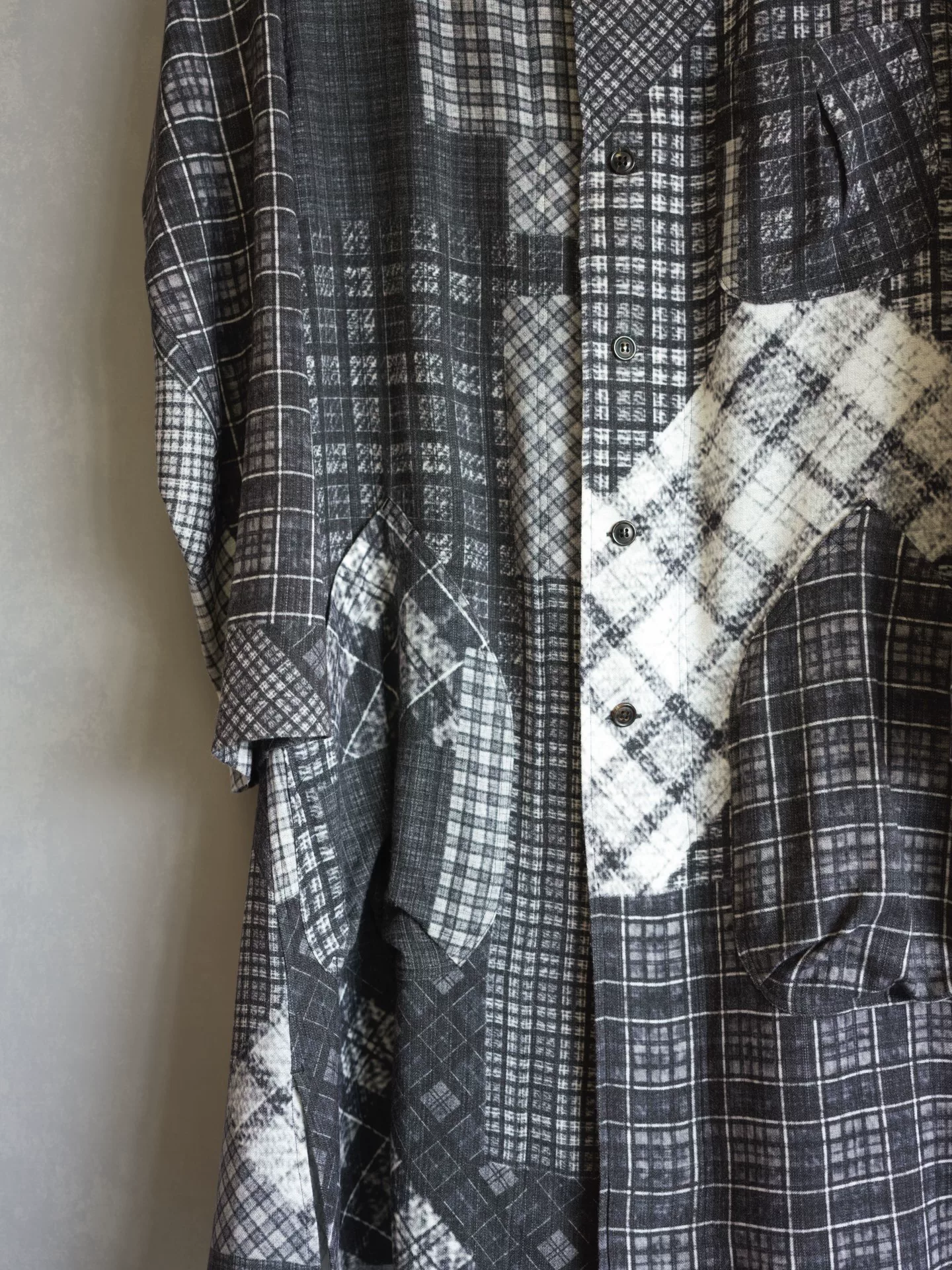 Yohji Yamamoto 16AW Hankyu Limited Check Shirt — label