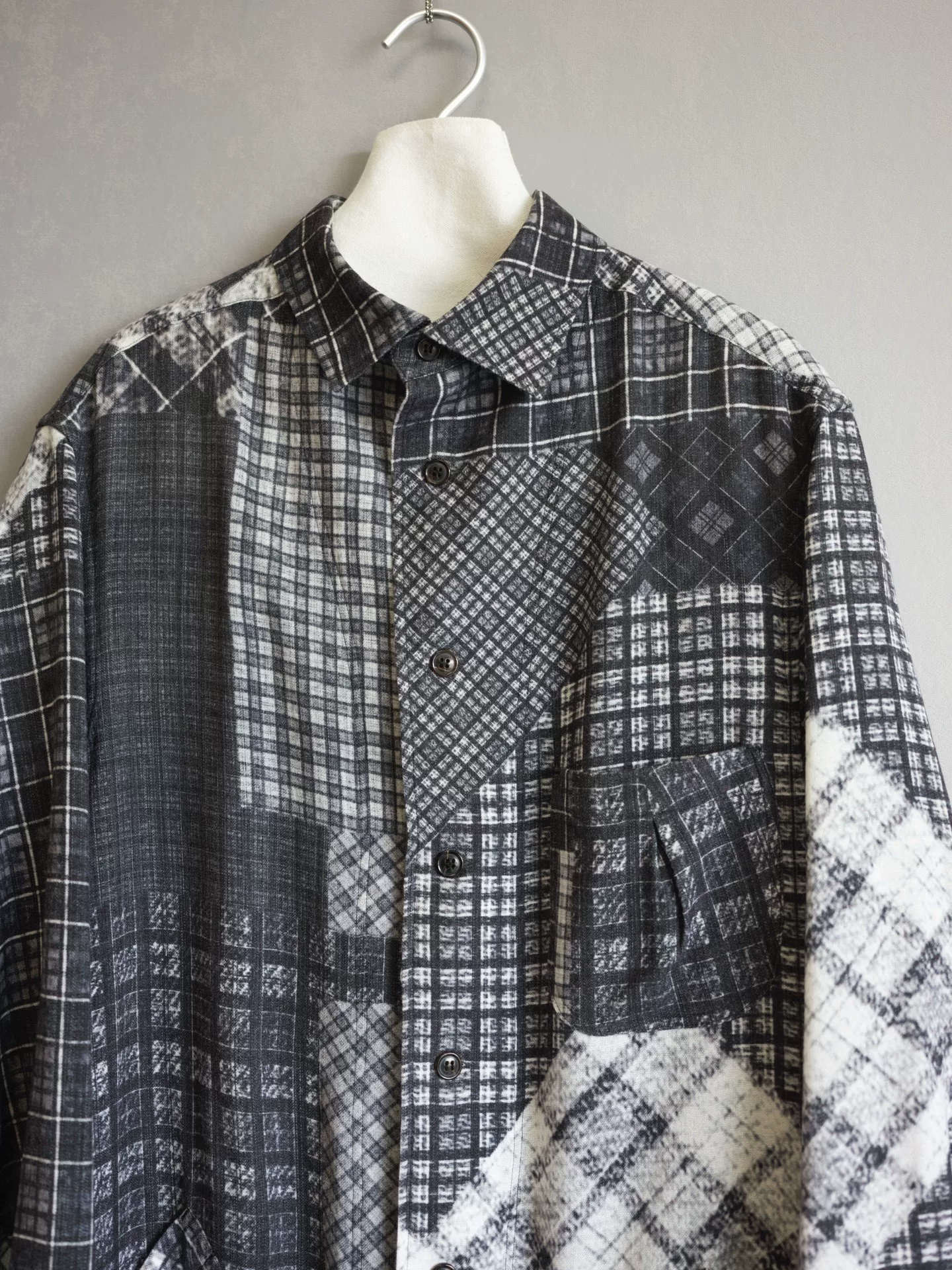 Yohji Yamamoto 16AW Hankyu Limited Check Shirt — back