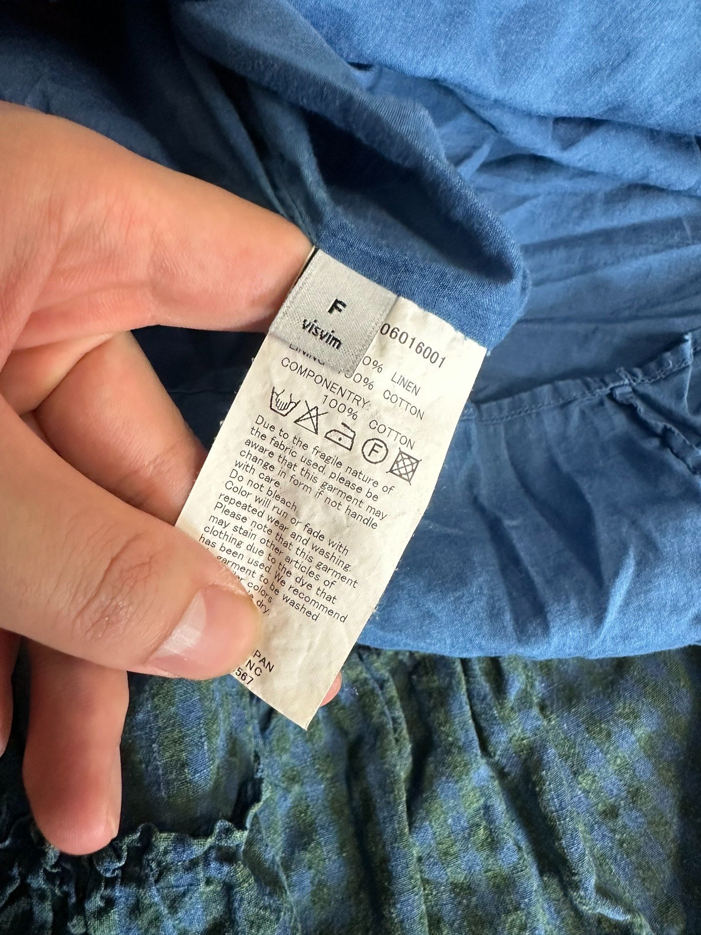 visvim Vintage Linen Dress — detail