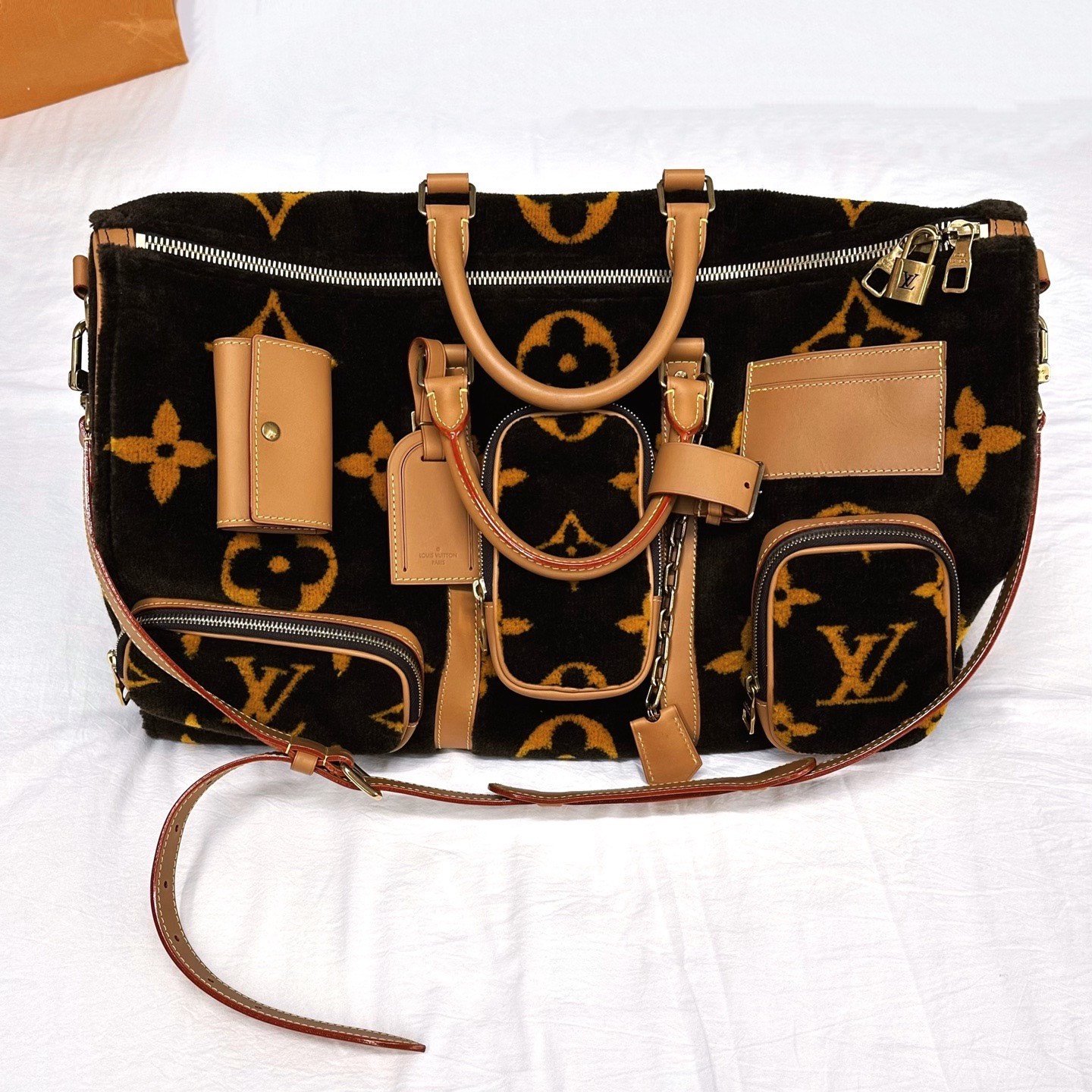 Louis Vuitton Keepall Travel Bag — front