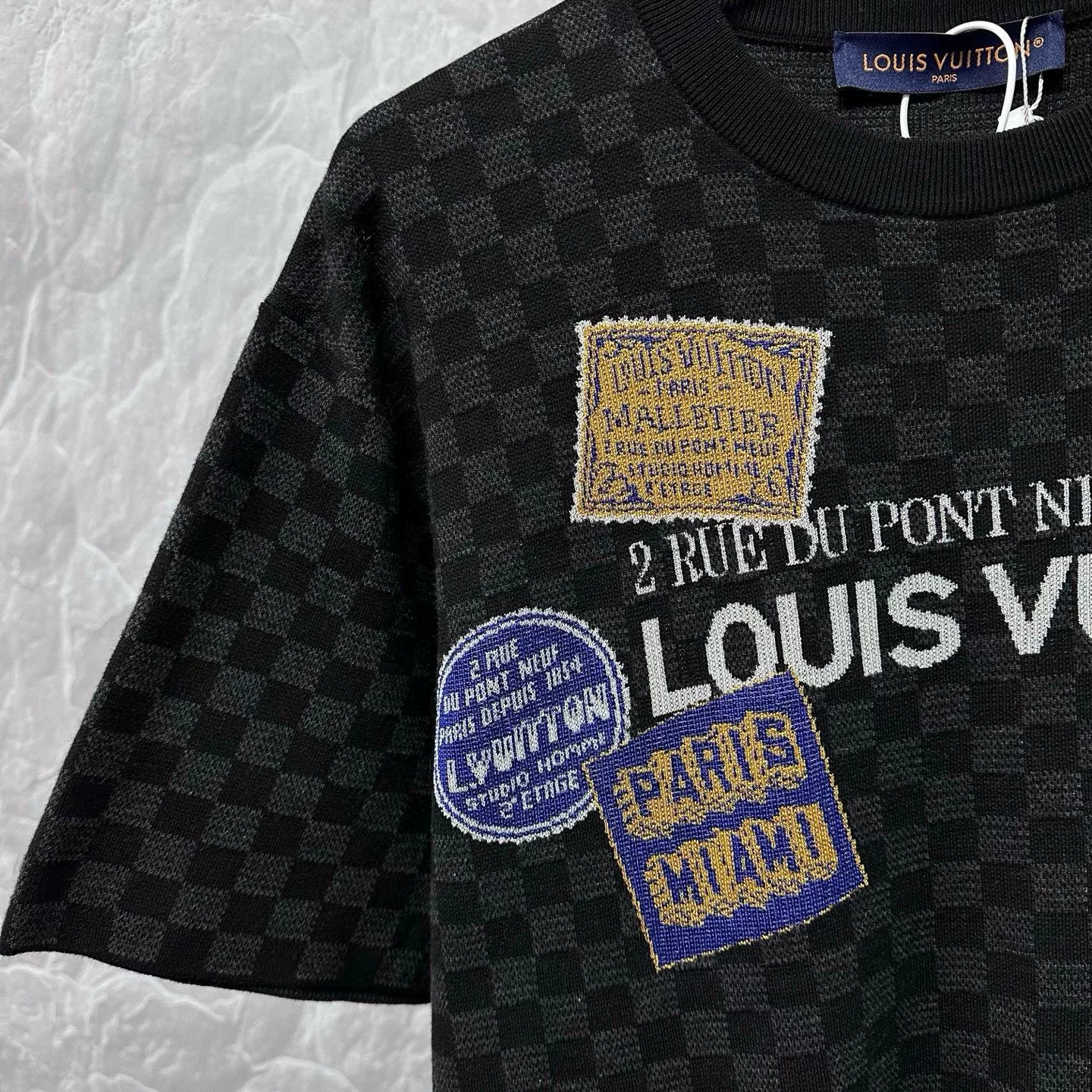 Louis Vuitton FW25 Monogram Logo Short Sleeve — detail