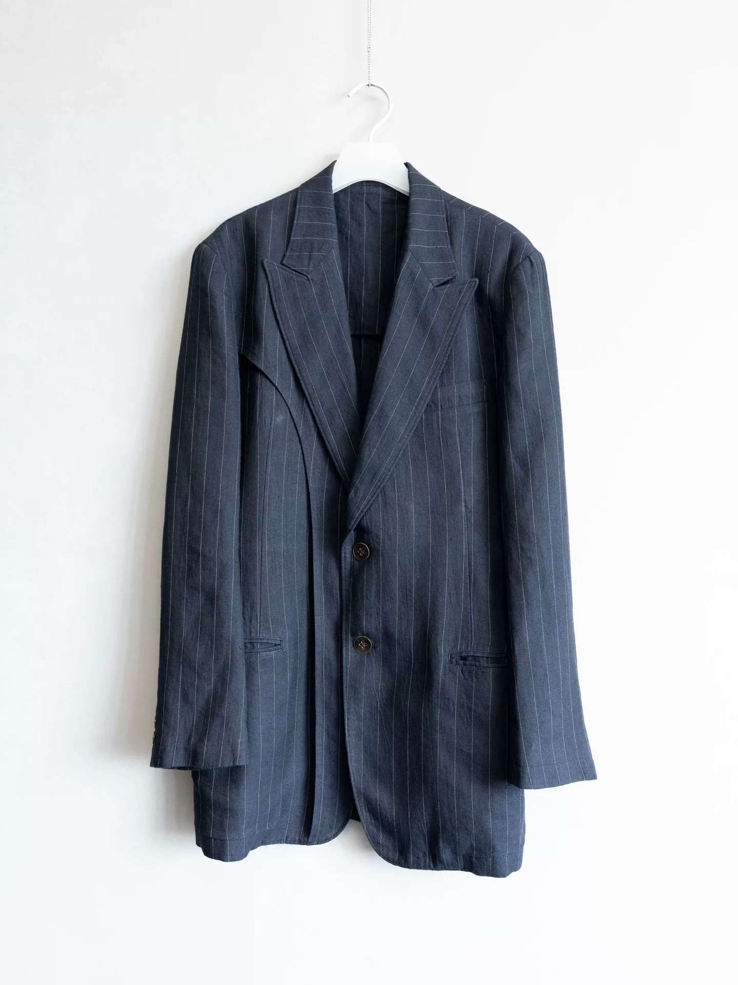 Yohji Yamamoto 05SS Striped Double-Layer Coat