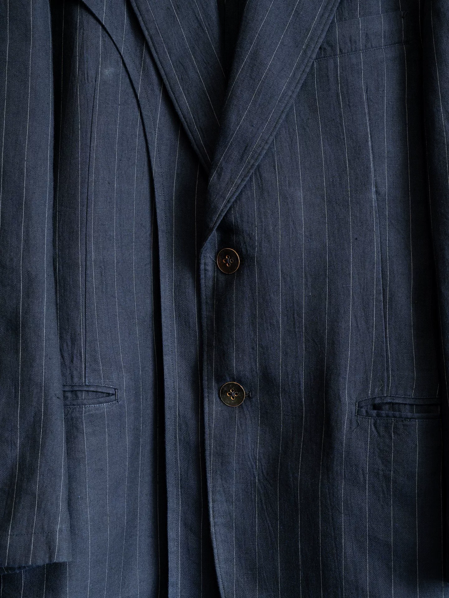 Yohji Yamamoto 05SS Striped Double-Layer Coat — label