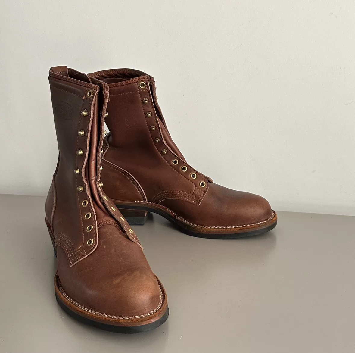 Wesco Packer Western Boots — detail