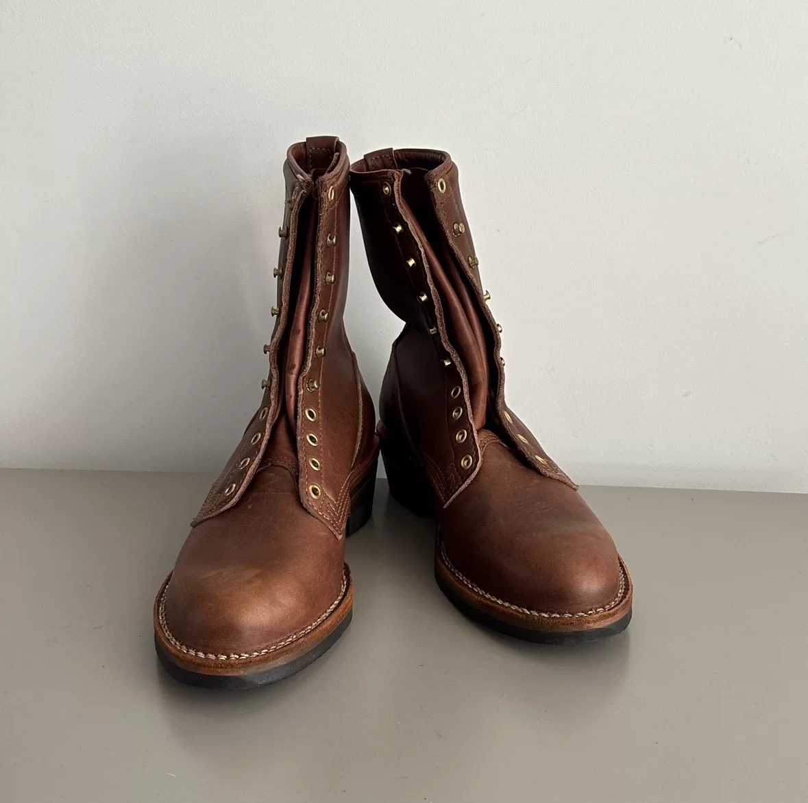 Wesco Packer Western Boots — back