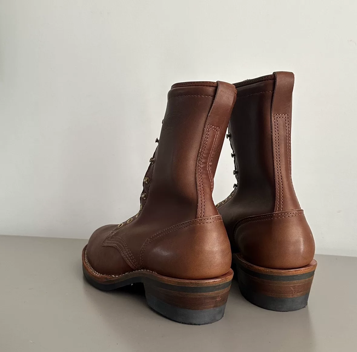 Wesco Packer Western Boots — label
