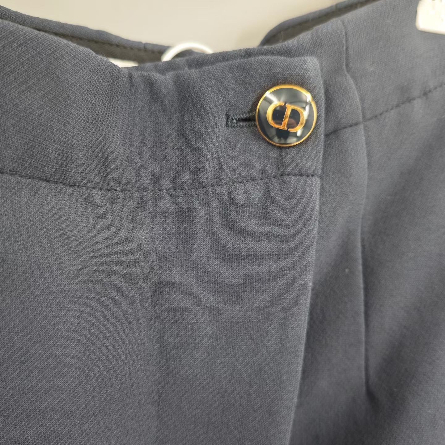 Dior CD Logo Dark Blue Shorts — detail