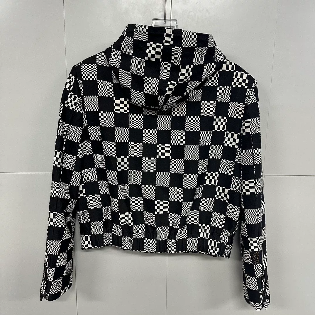 Louis Vuitton Checkerboard All-Over Print Jacket — back