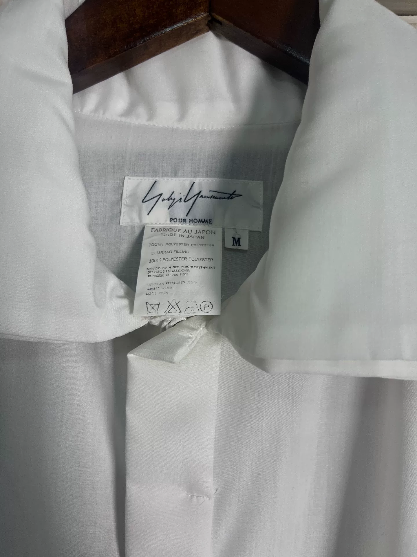 Yohji Yamamoto 94AW Oversized Collar Shirt — back