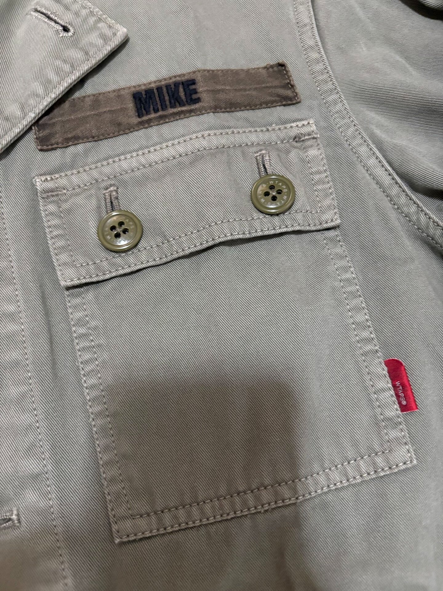 WTAPS JUNGLE 13SS Four-Pocket Shirt Jacket — label