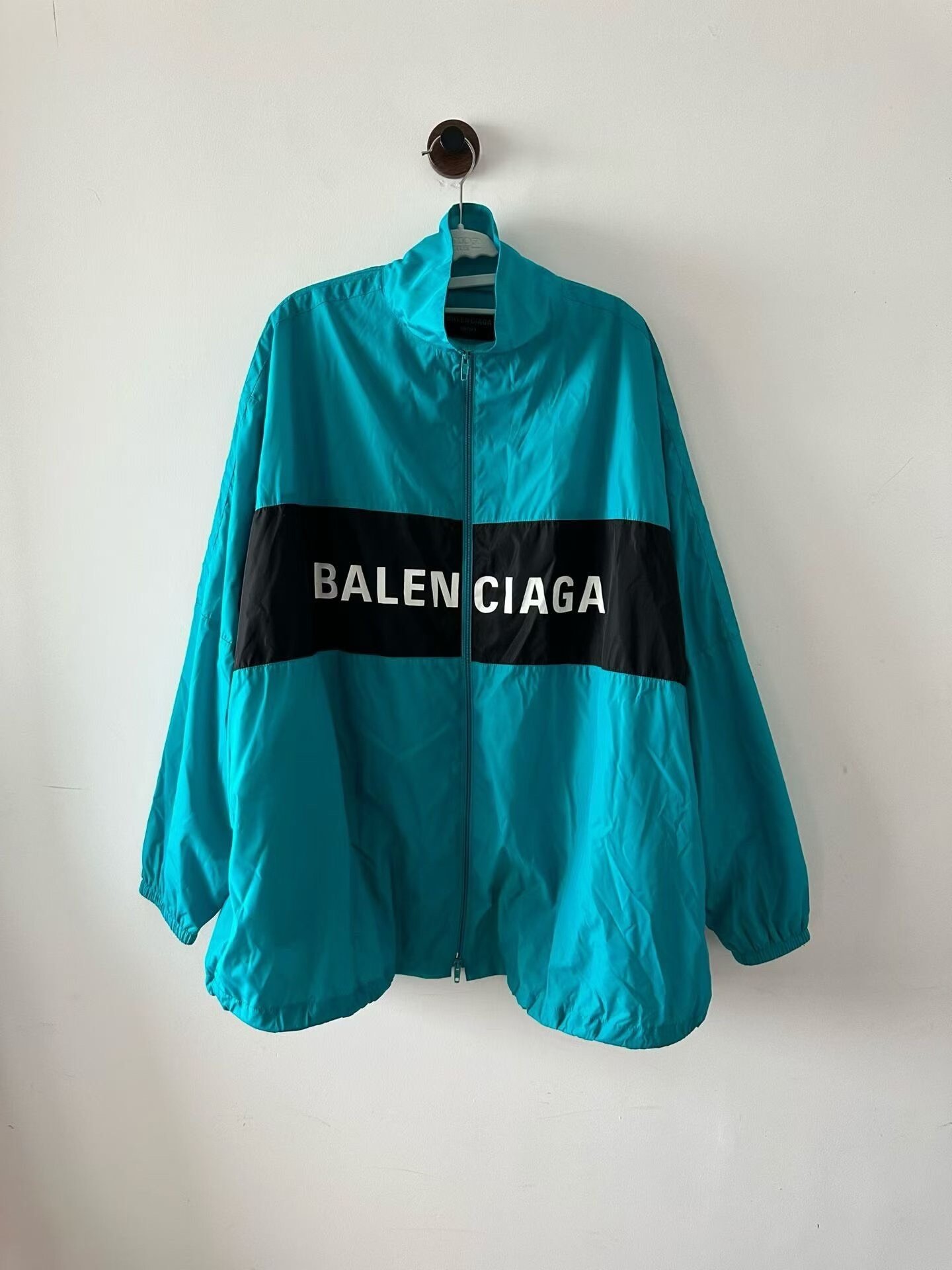 Balenciaga Blue Windbreaker Jacket