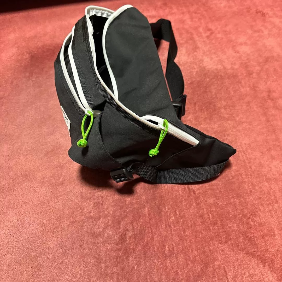 Porter x Kiritani Black Cycling Bag — label