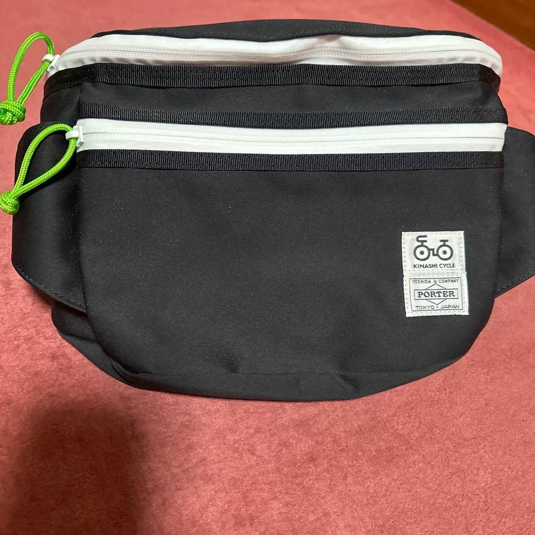 Porter x Kiritani Black Cycling Bag — front