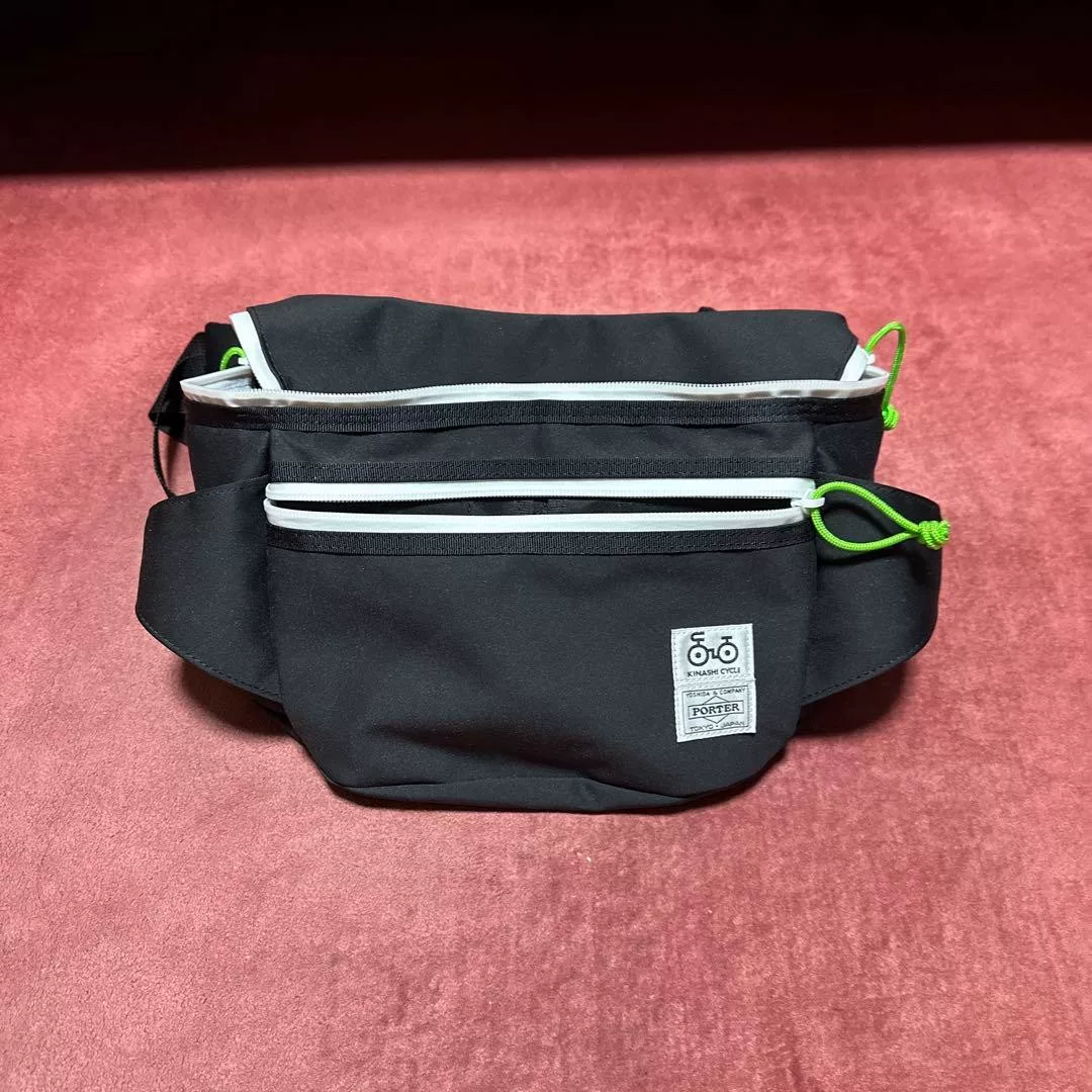 Porter x Kiritani Black Cycling Bag