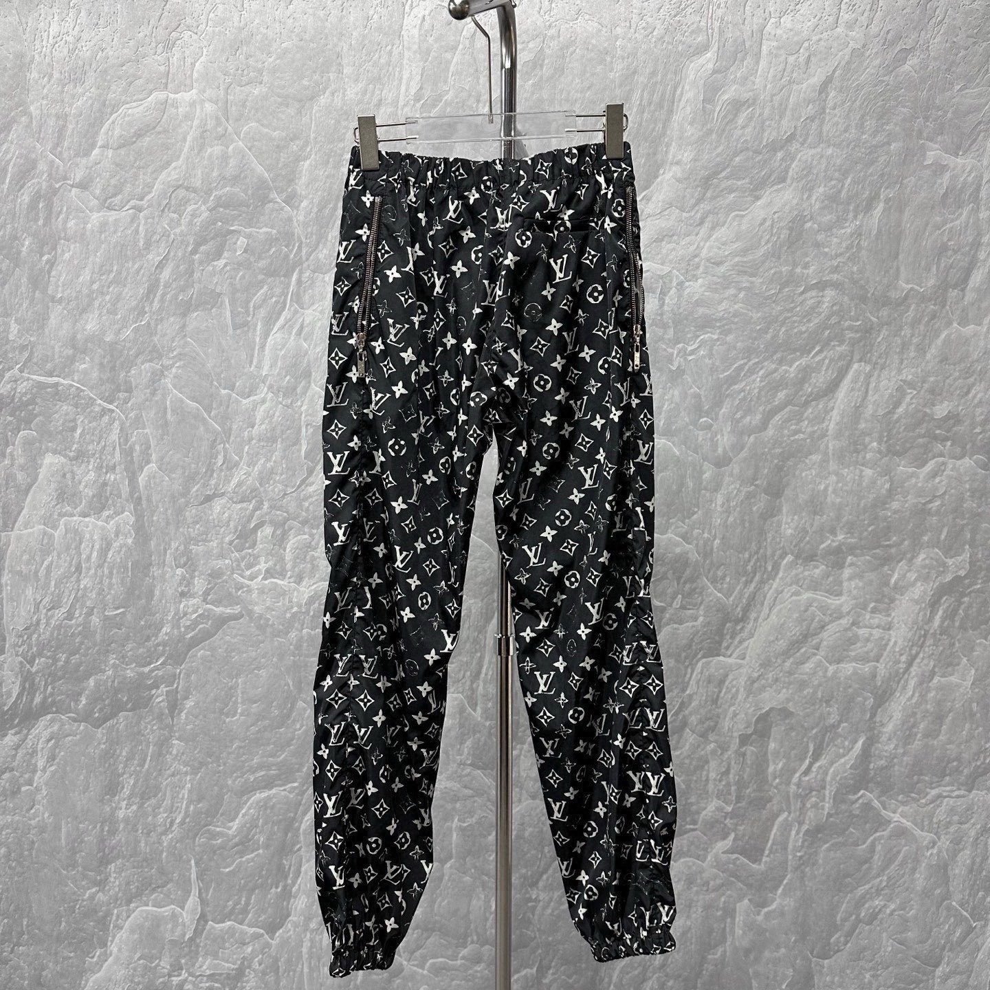 Louis Vuitton Monogram Black Jogger Pants — back