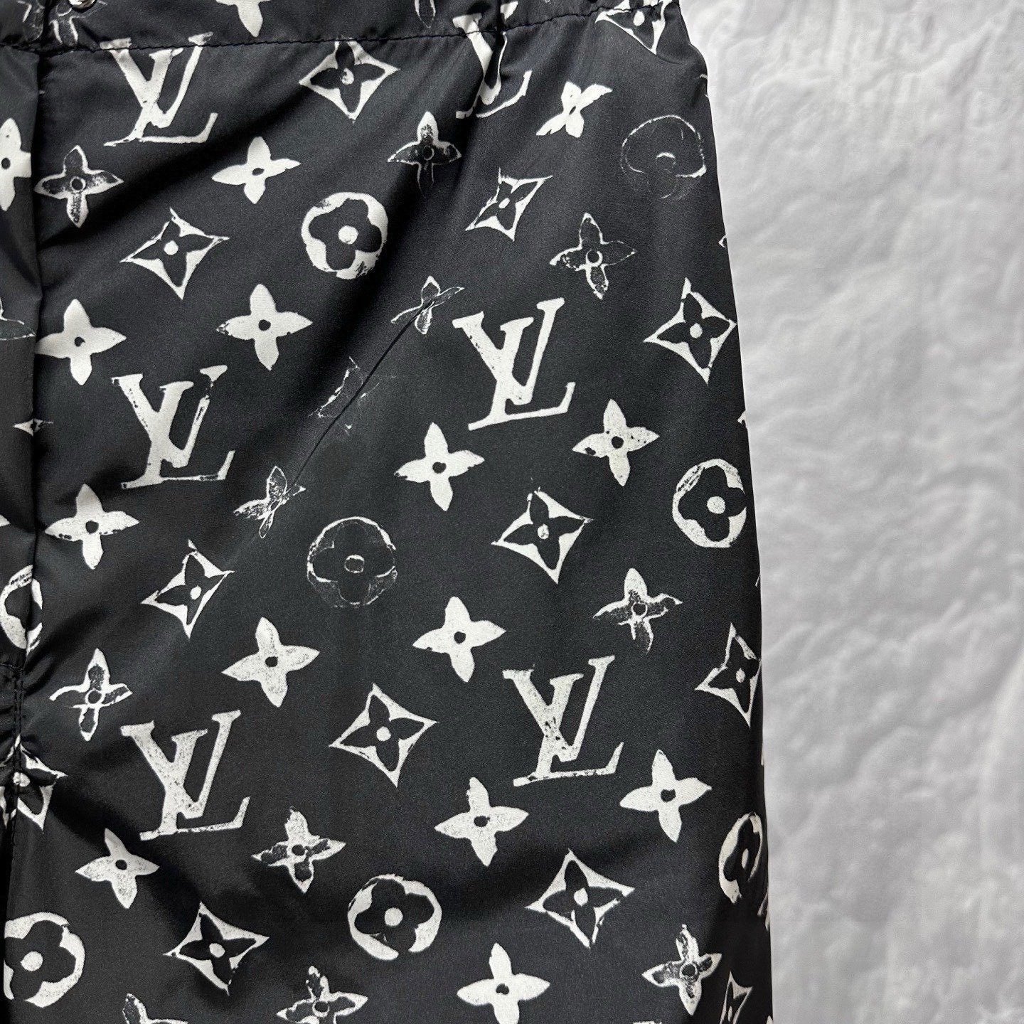 Louis Vuitton Monogram Black Jogger Pants — detail