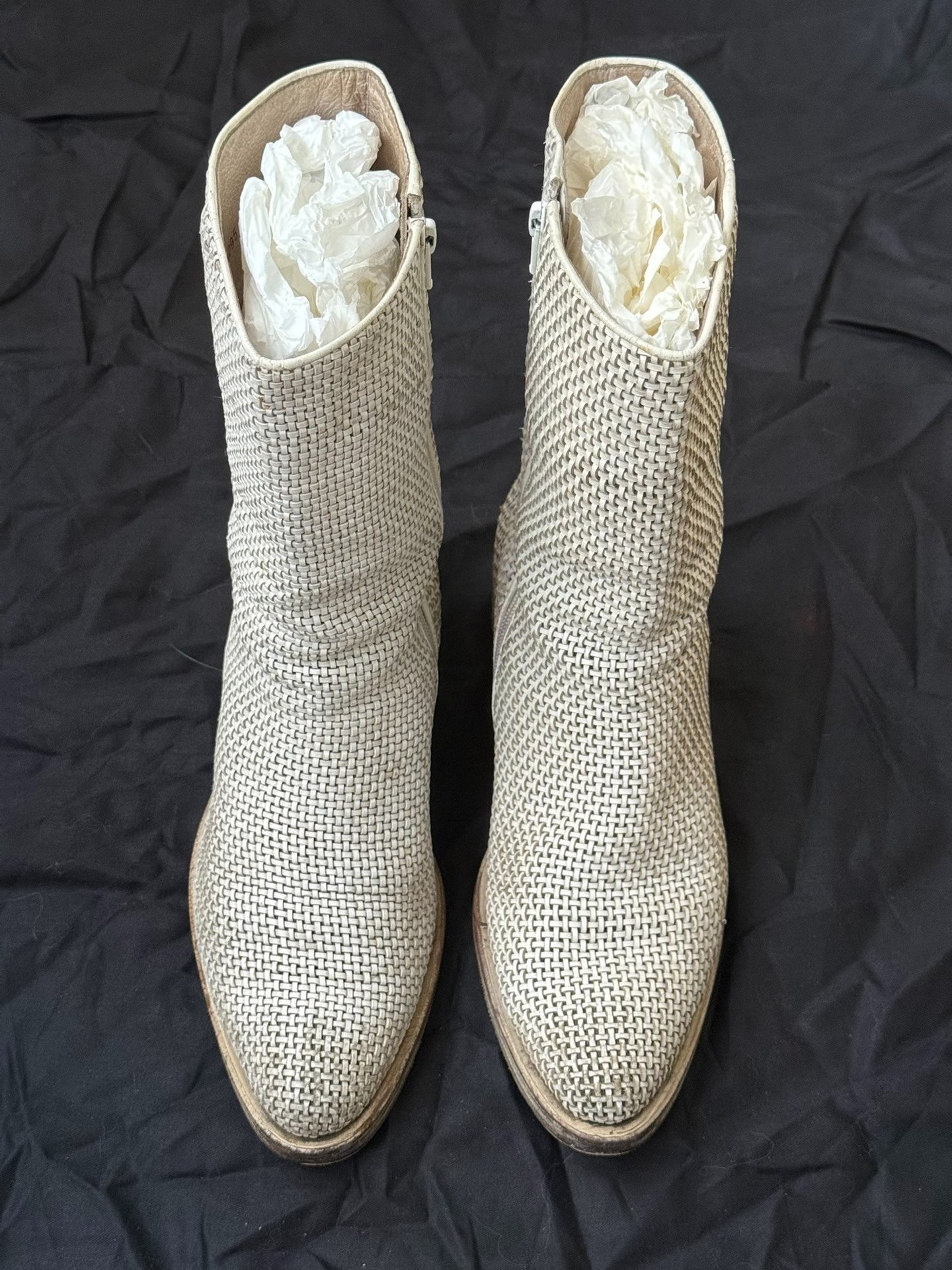 Carol Christian Poell Woven Leather Boots — front