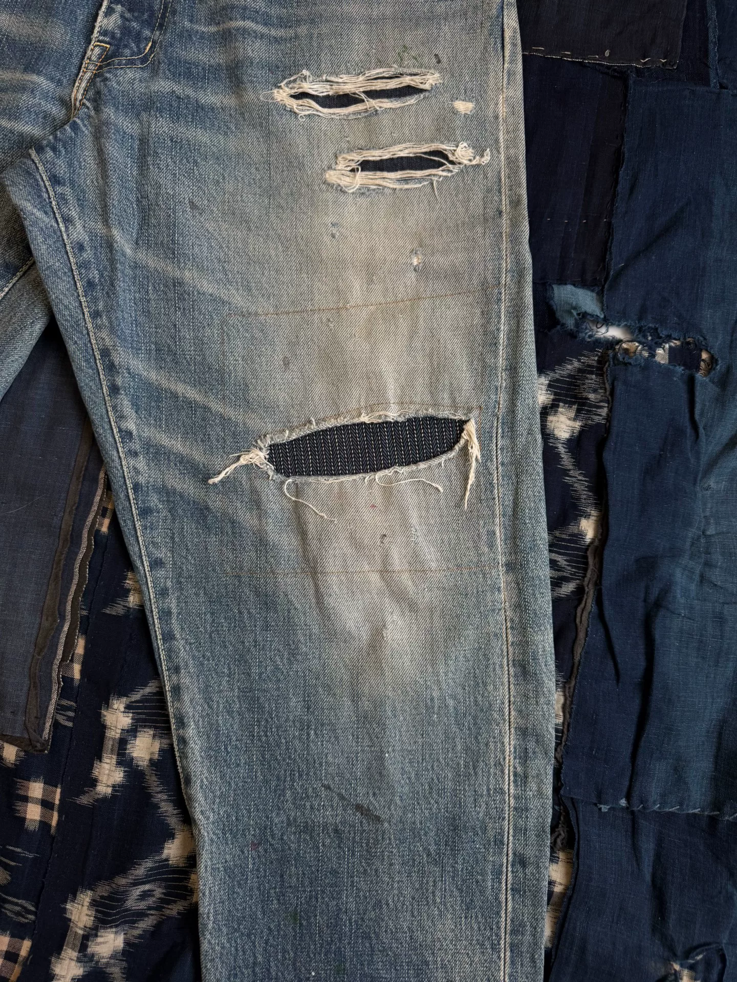 visvim 19ss Journeyman Peerless Jeans — detail