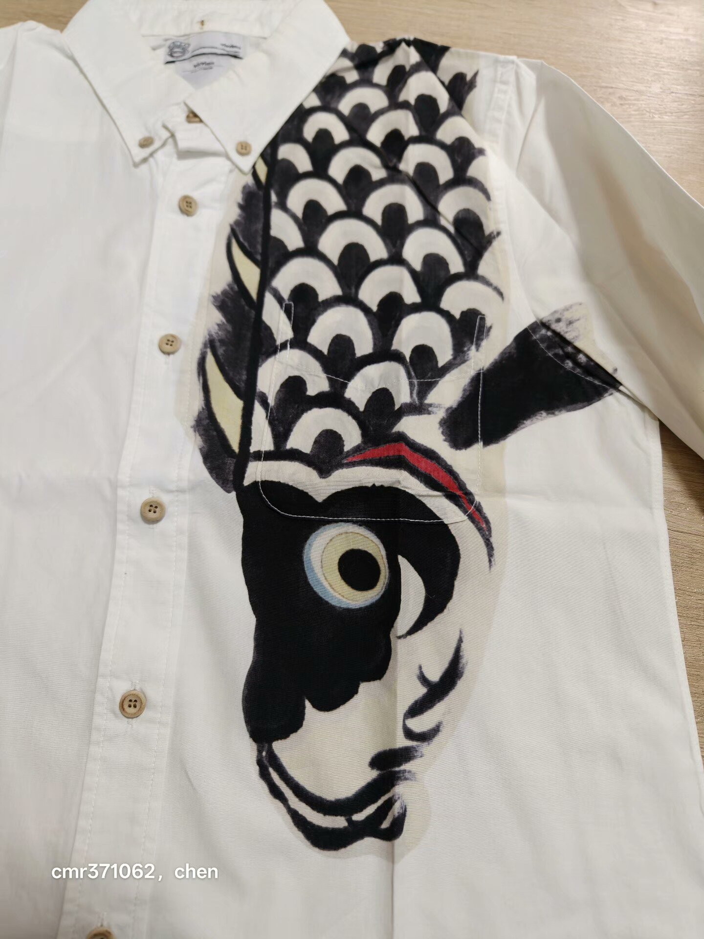 VISVIM 17SS V+V B.D UPSTREAMER Shirt — label