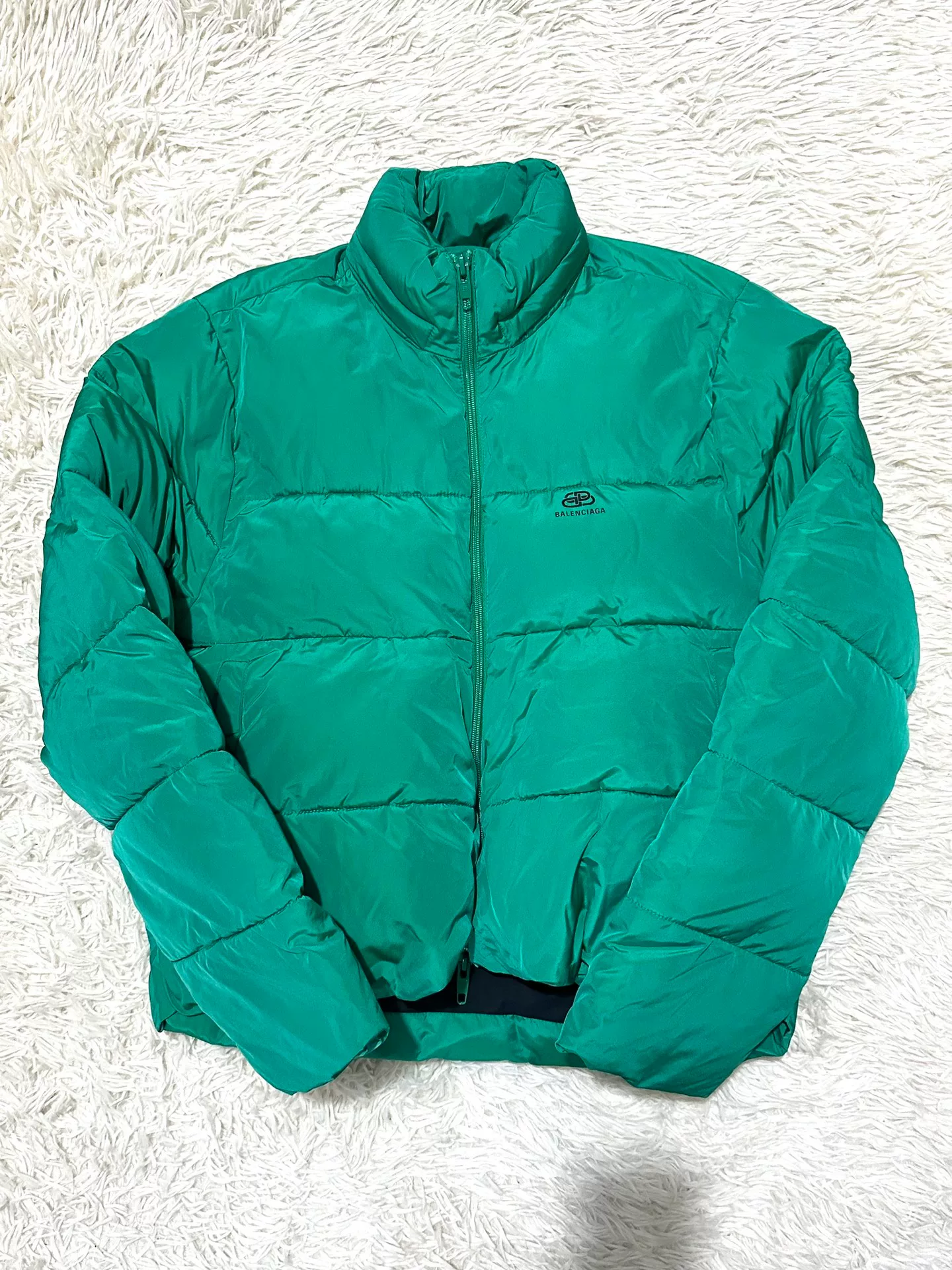 Balenciaga Green Puffer Jacket