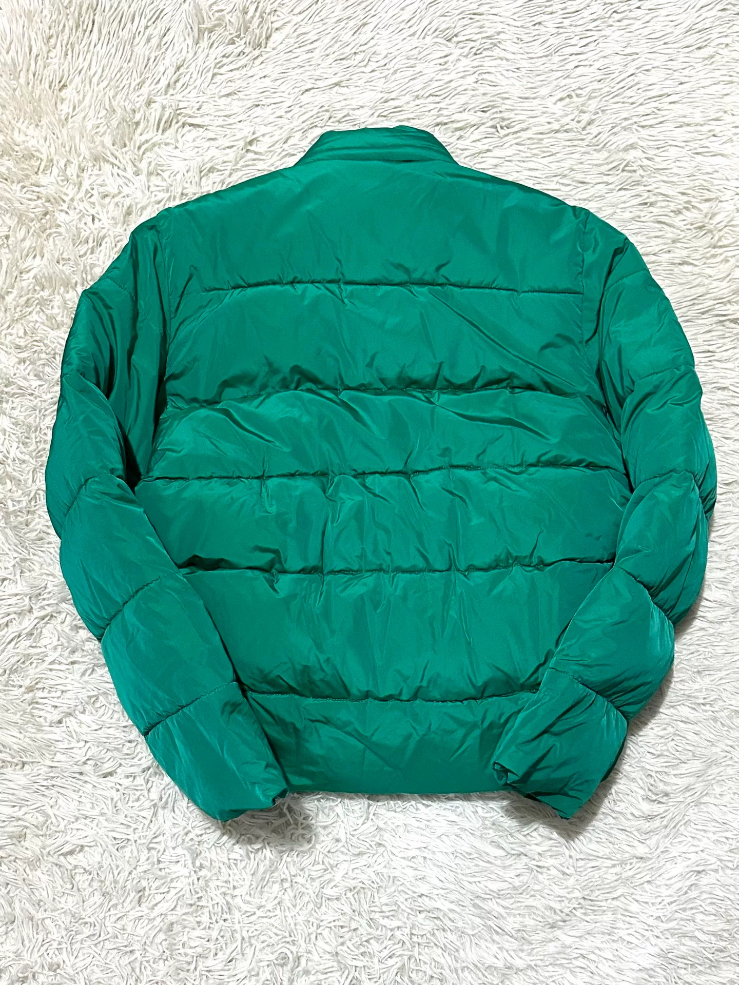 Balenciaga Green Puffer Jacket — detail